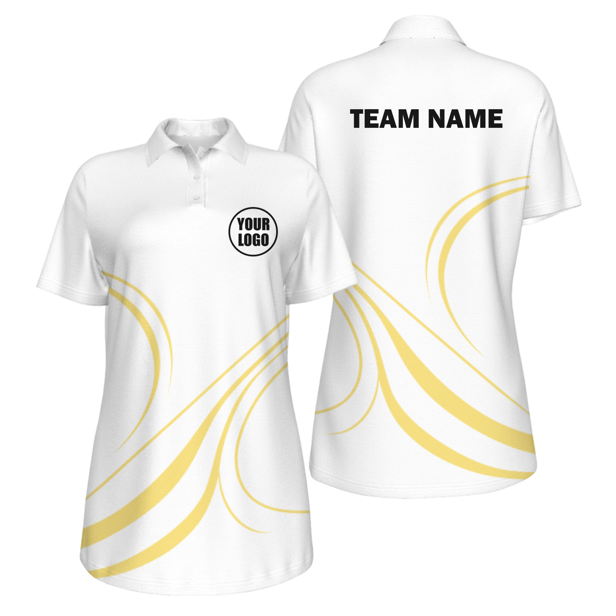 Picklewin Curvy Customized Women's UV Protection Polo
