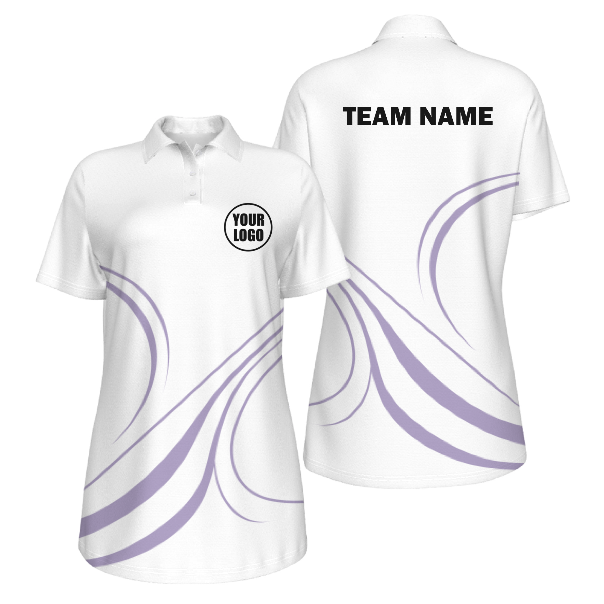 Picklewin Curvy Customized Women's UV Protection Polo