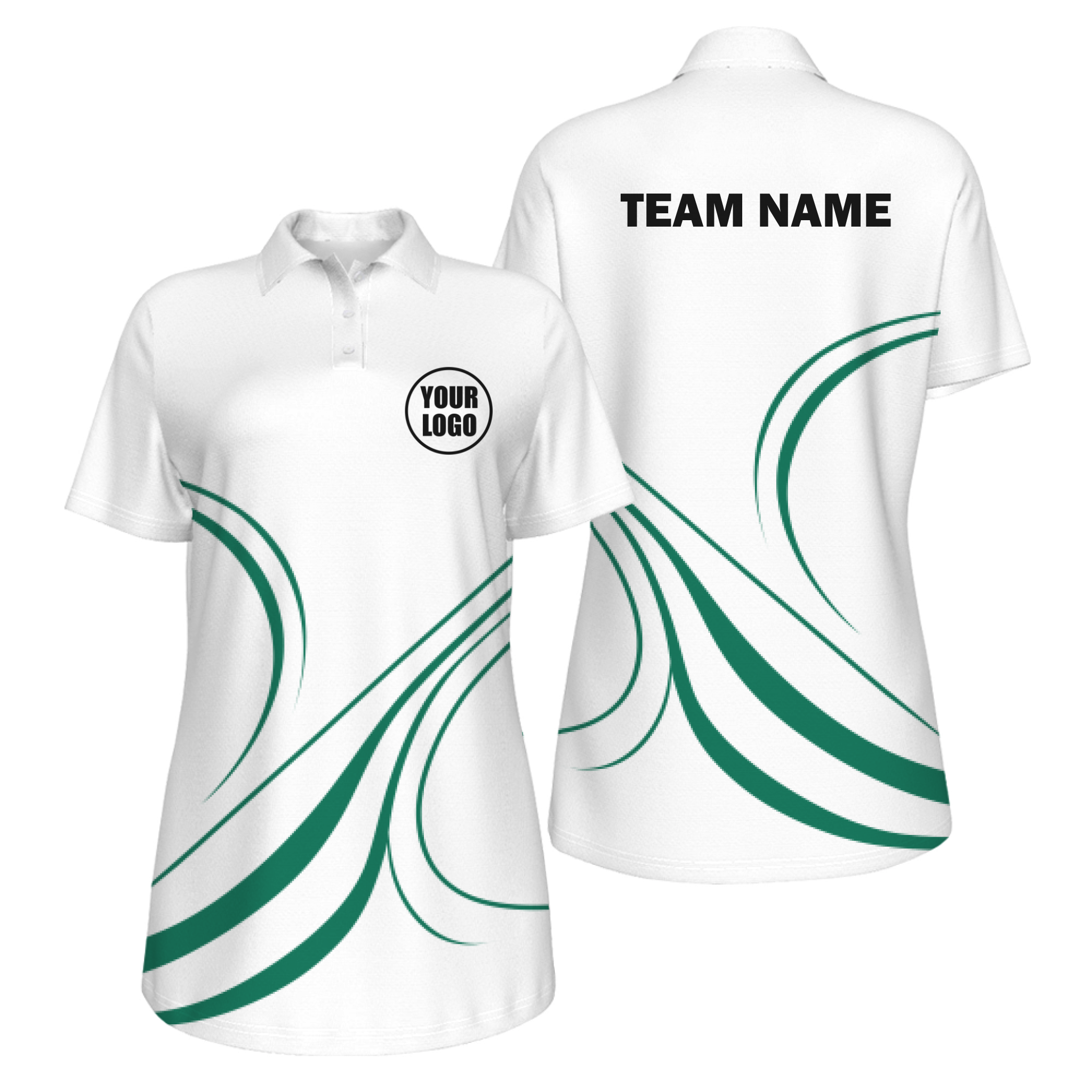 Picklewin Curvy Customized Women's UV Protection Polo