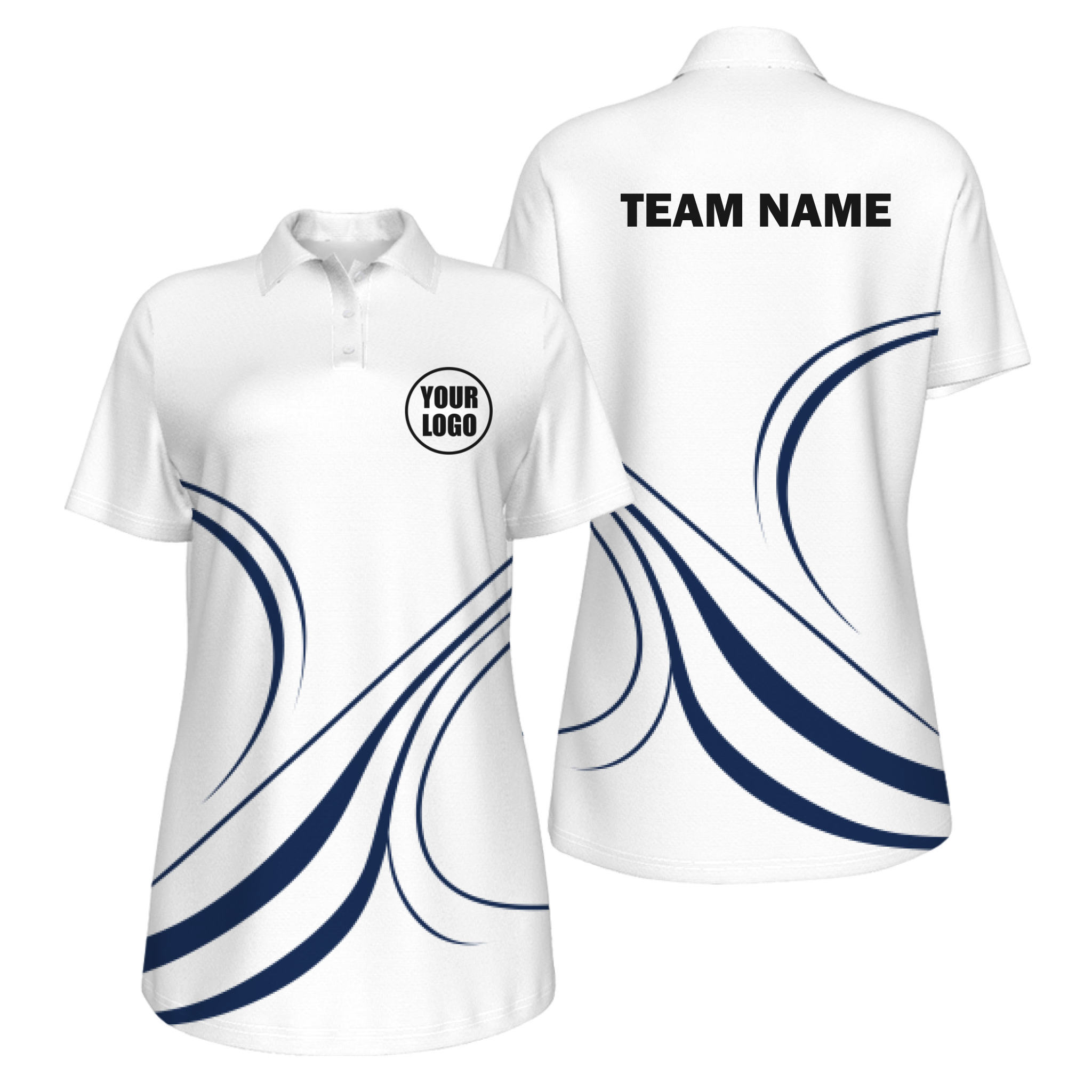 Picklewin Curvy Customized Women's UV Protection Polo