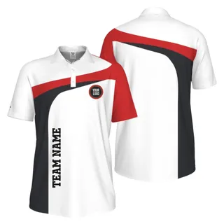 Picklewin Custom Breathable Performance UV Protection Pickleball Polo Shirt Men 