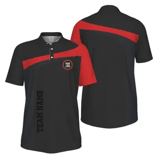 Picklewin Custom Breathable Performance UV Protection Pickleball Polo Shirt Men  – alternate