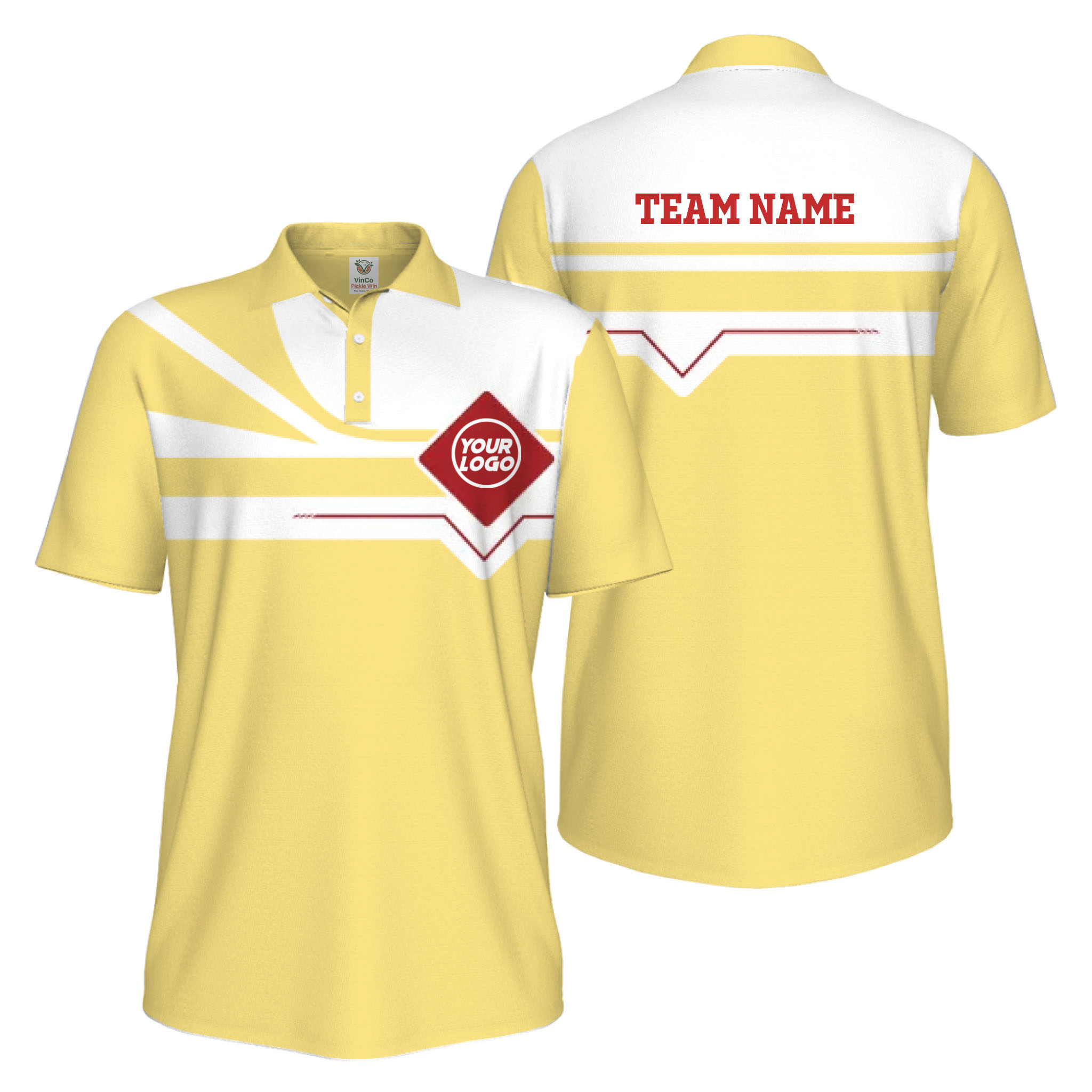 Picklewin Custom Logo And Team Name Sport UV Protection Polo Shirt Men 