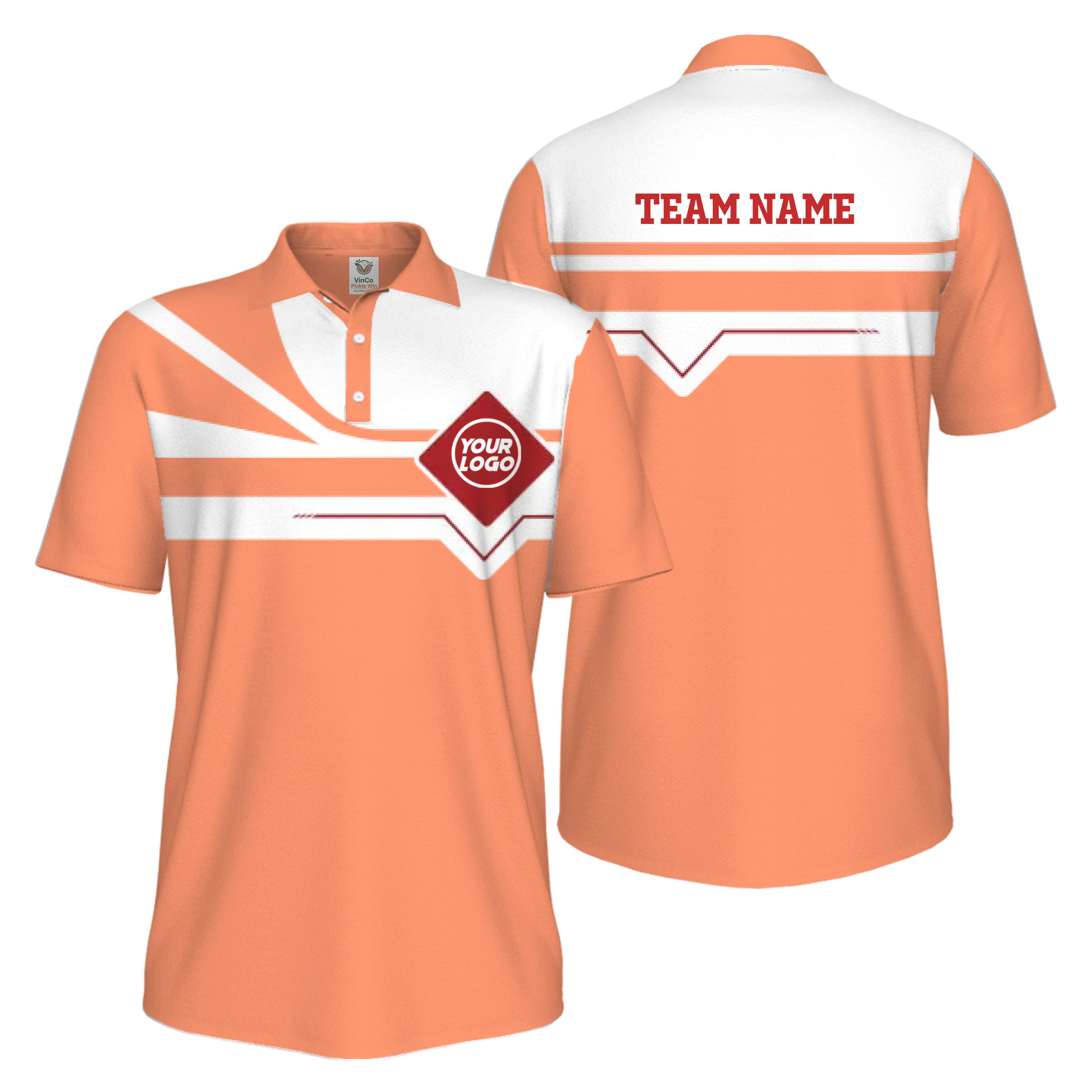 Picklewin Custom Logo And Team Name Sport UV Protection Polo Shirt Men 