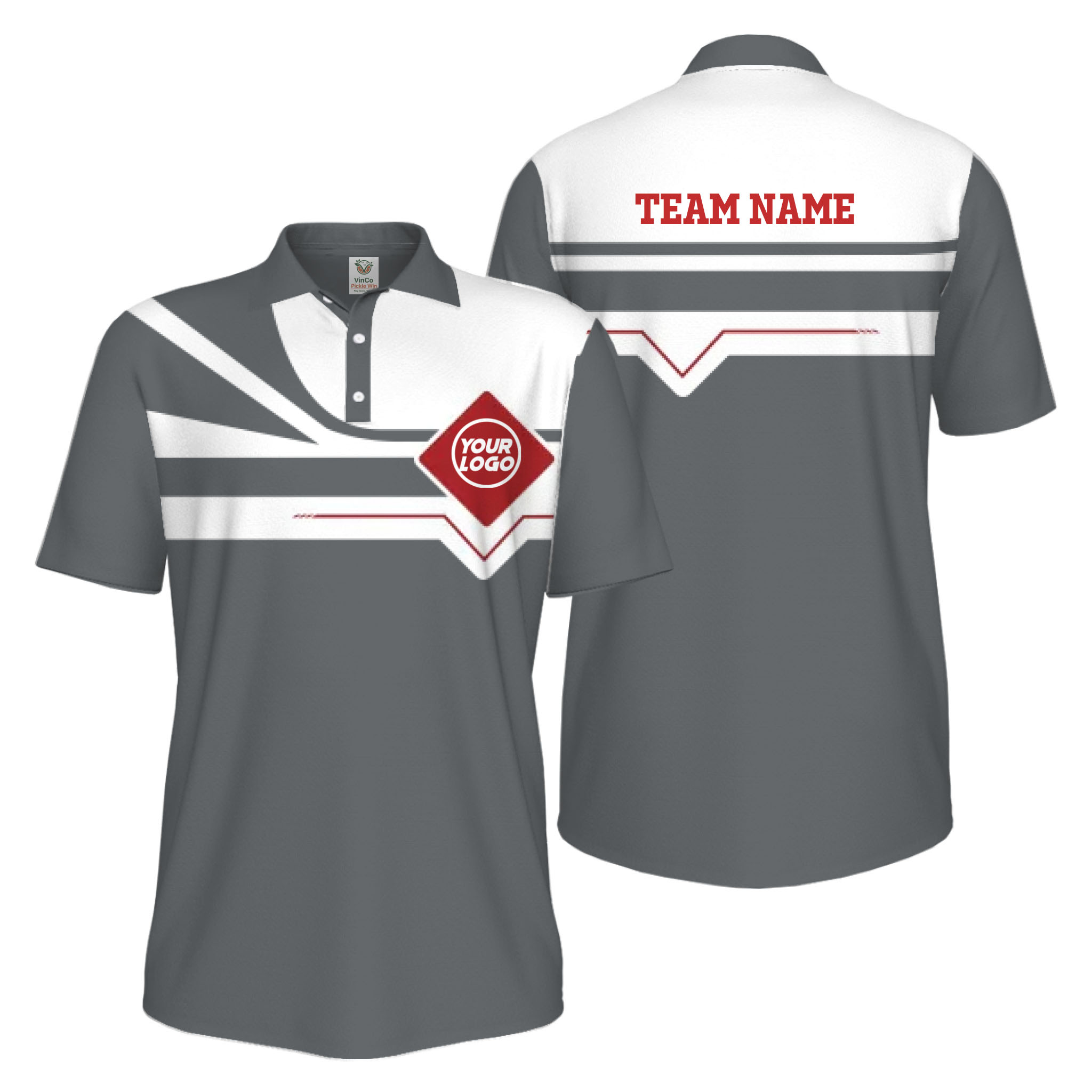 Picklewin Custom Logo And Team Name Sport UV Protection Polo Shirt Men 