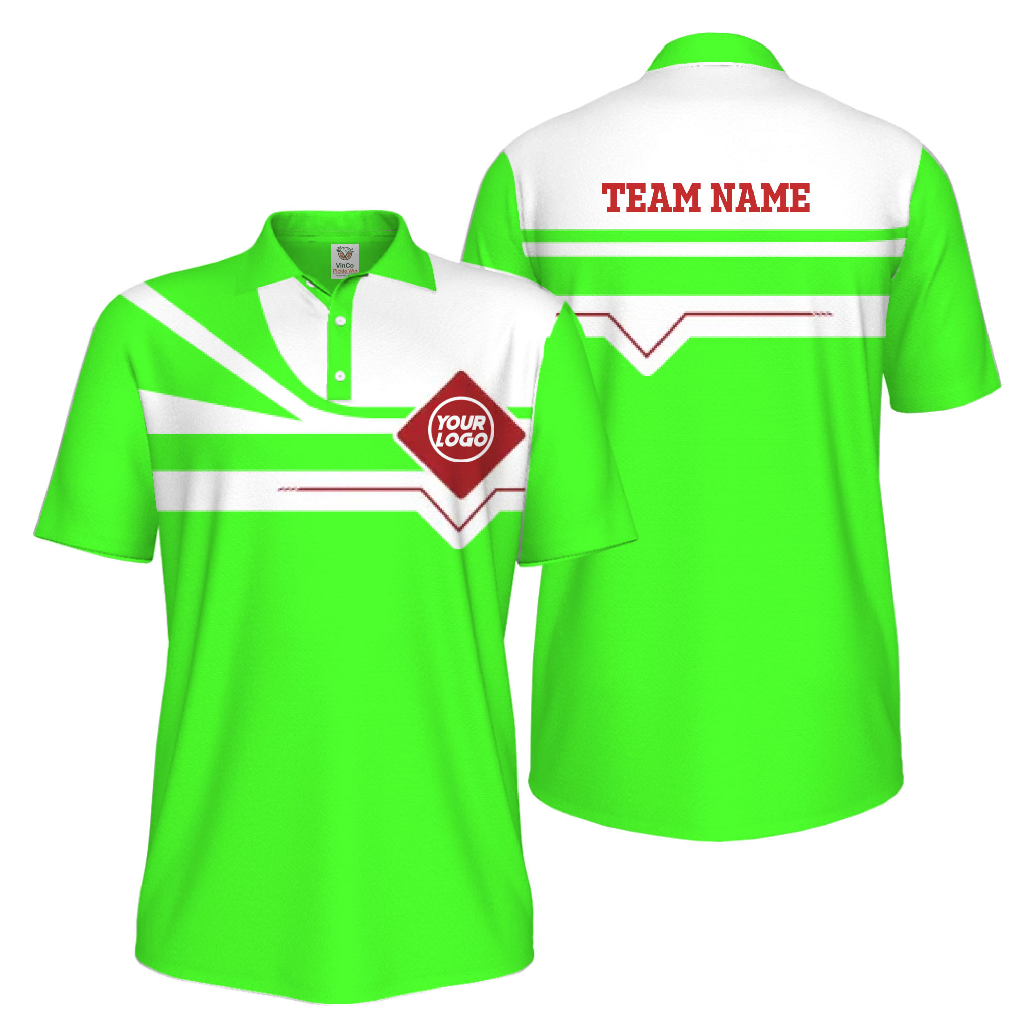 Picklewin Custom Logo And Team Name Sport UV Protection Polo Shirt Men 