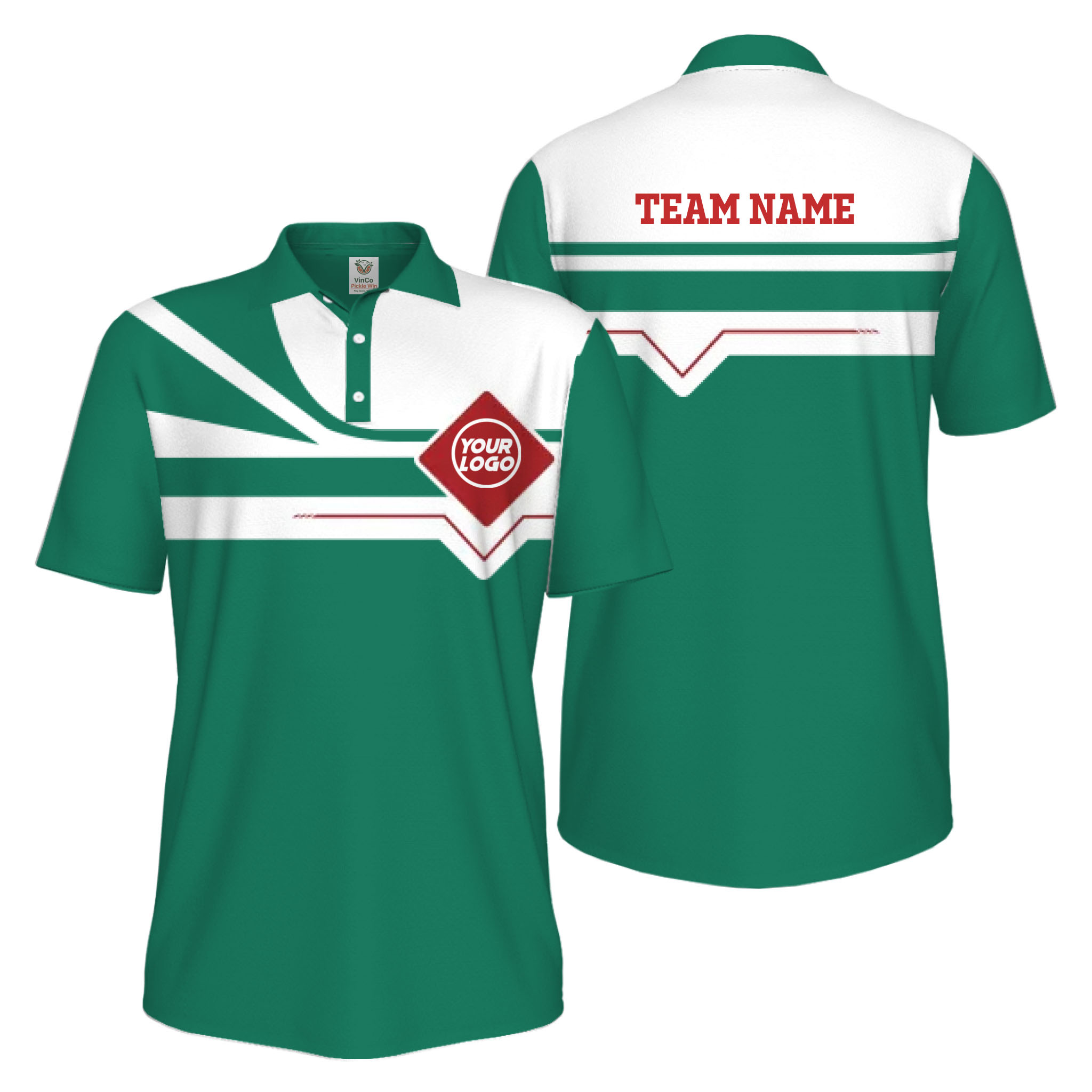 Picklewin Custom Logo And Team Name Sport UV Protection Polo Shirt Men 