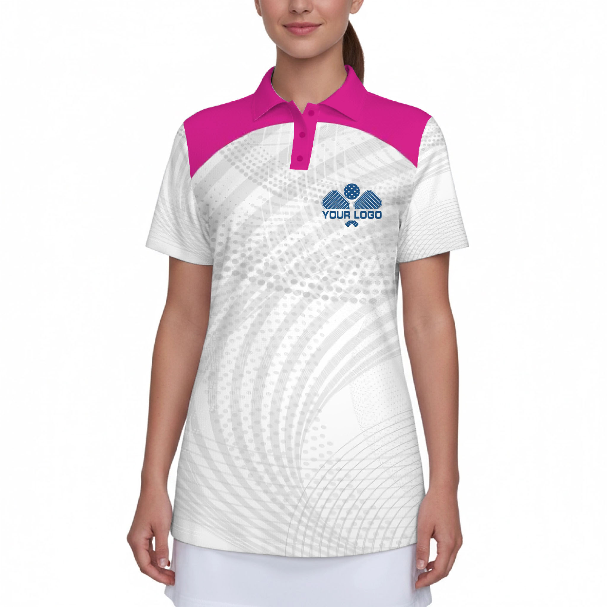 Picklewin Custom Logo And Team Name UV Protection Polo Shirt 