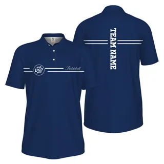 Picklewin Custom Logo And Vertical Name Men Sport Polo Shirt Live Preview  – alternate