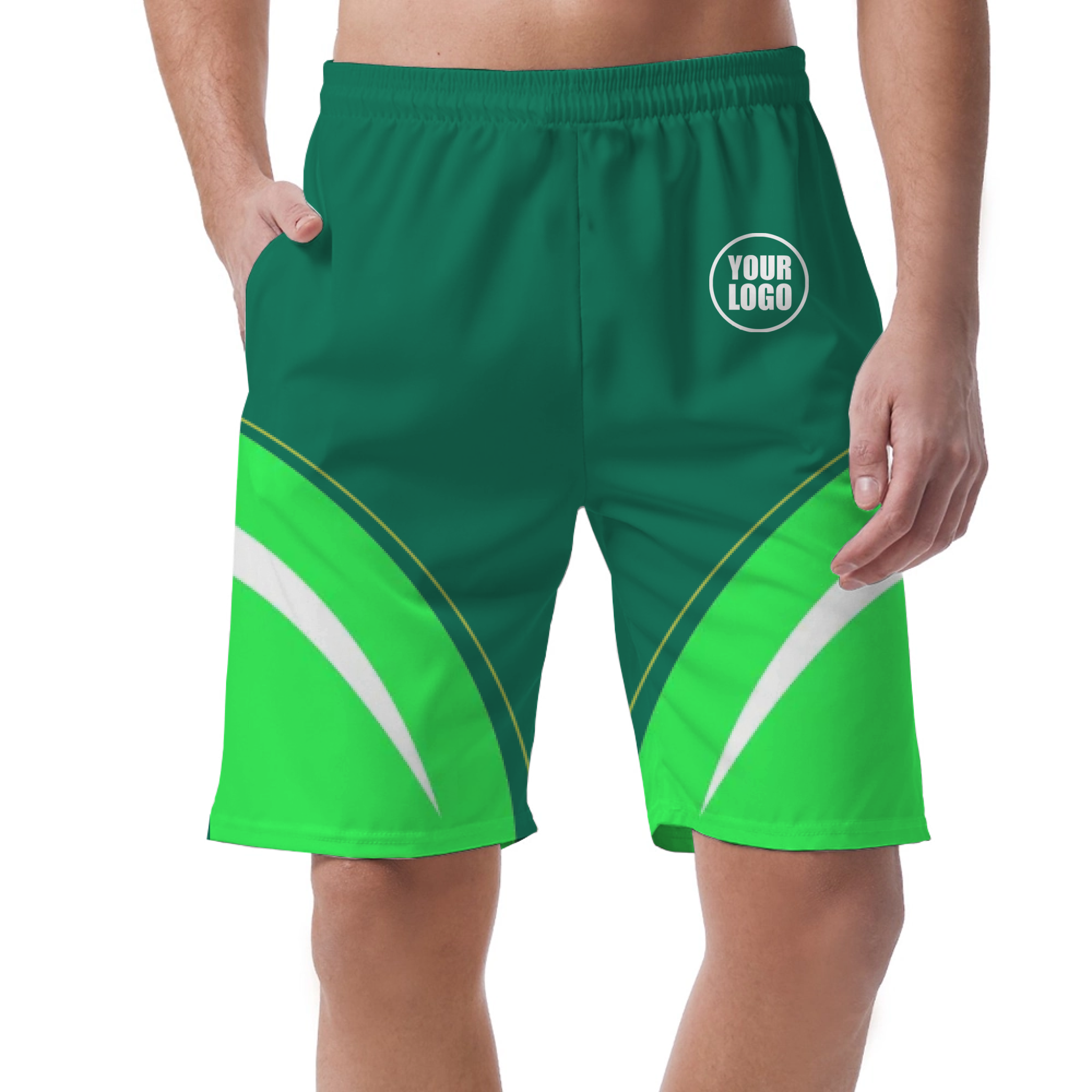 Picklewin Custom Logo Bright Men's Short Pants