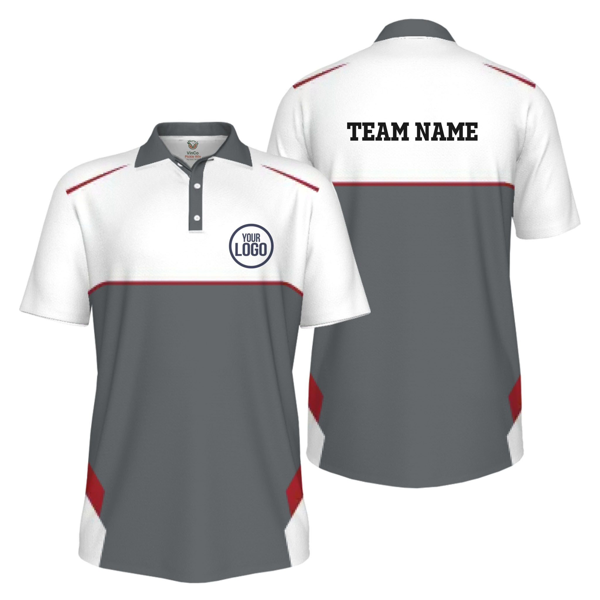 Picklewin Custom Logo Classic Team Performance UV Protection Men Polo Shirt