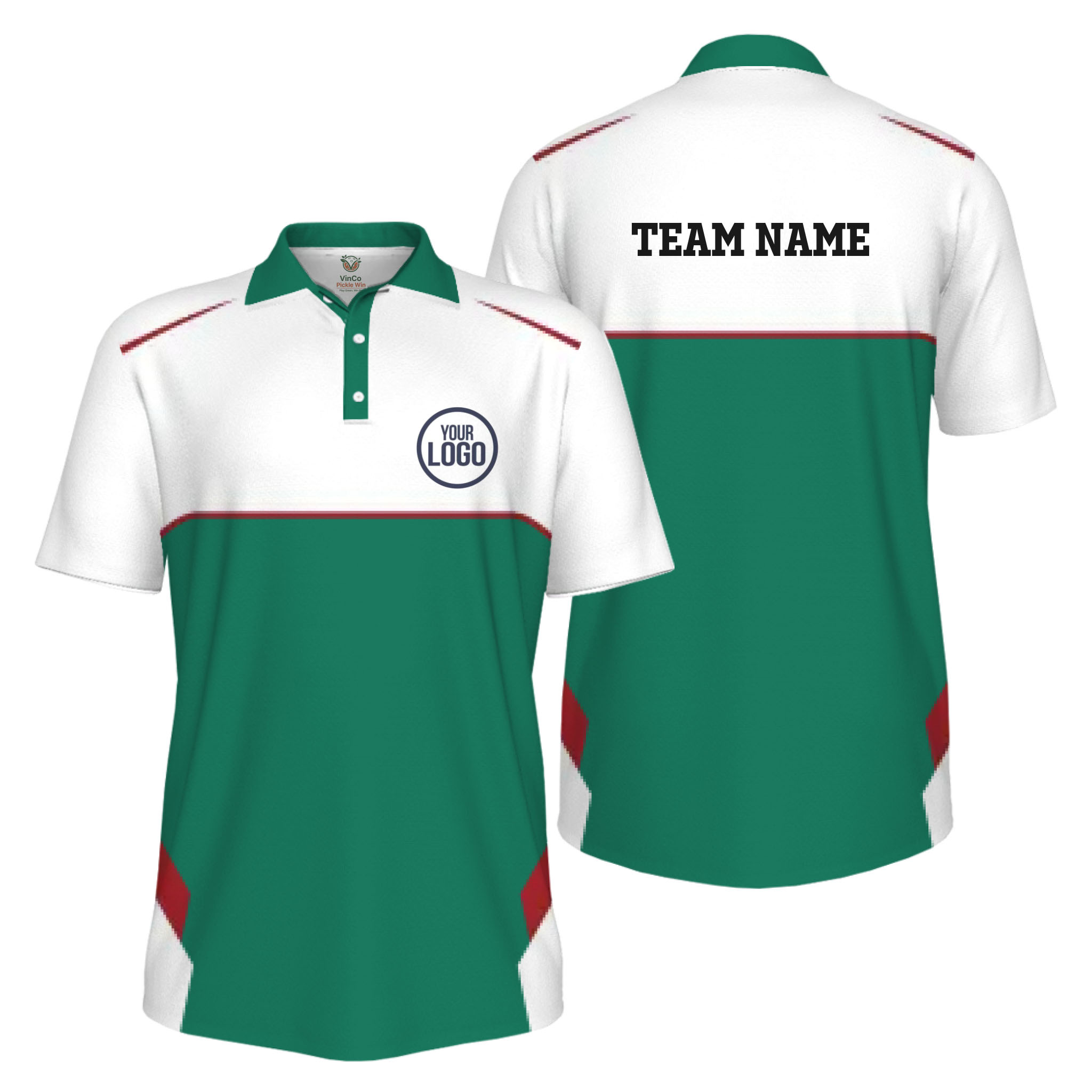 Picklewin Custom Logo Classic Team Performance UV Protection Men Polo Shirt