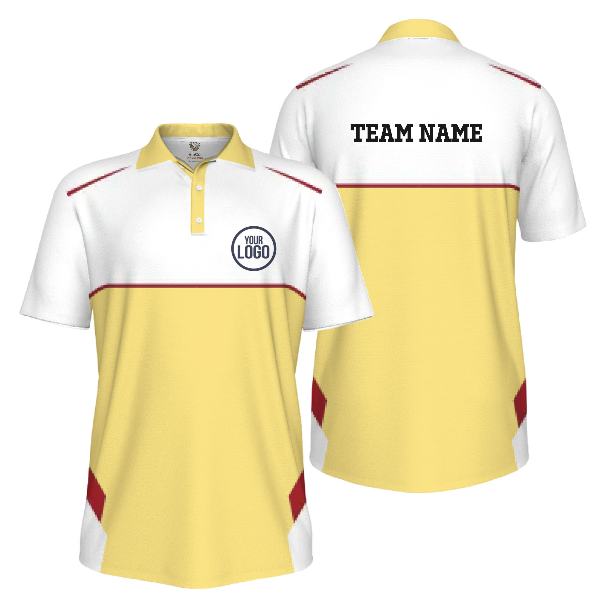 Picklewin Custom Logo Classic Team Performance UV Protection Men Polo Shirt