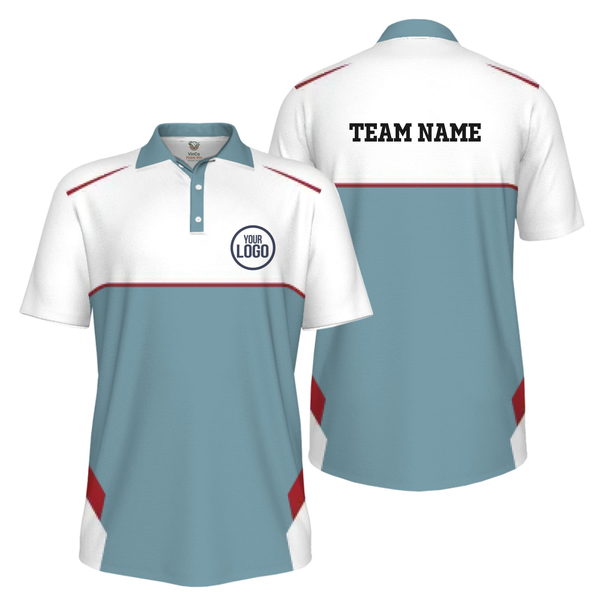Picklewin Custom Logo Classic Team Performance UV Protection Men Polo Shirt