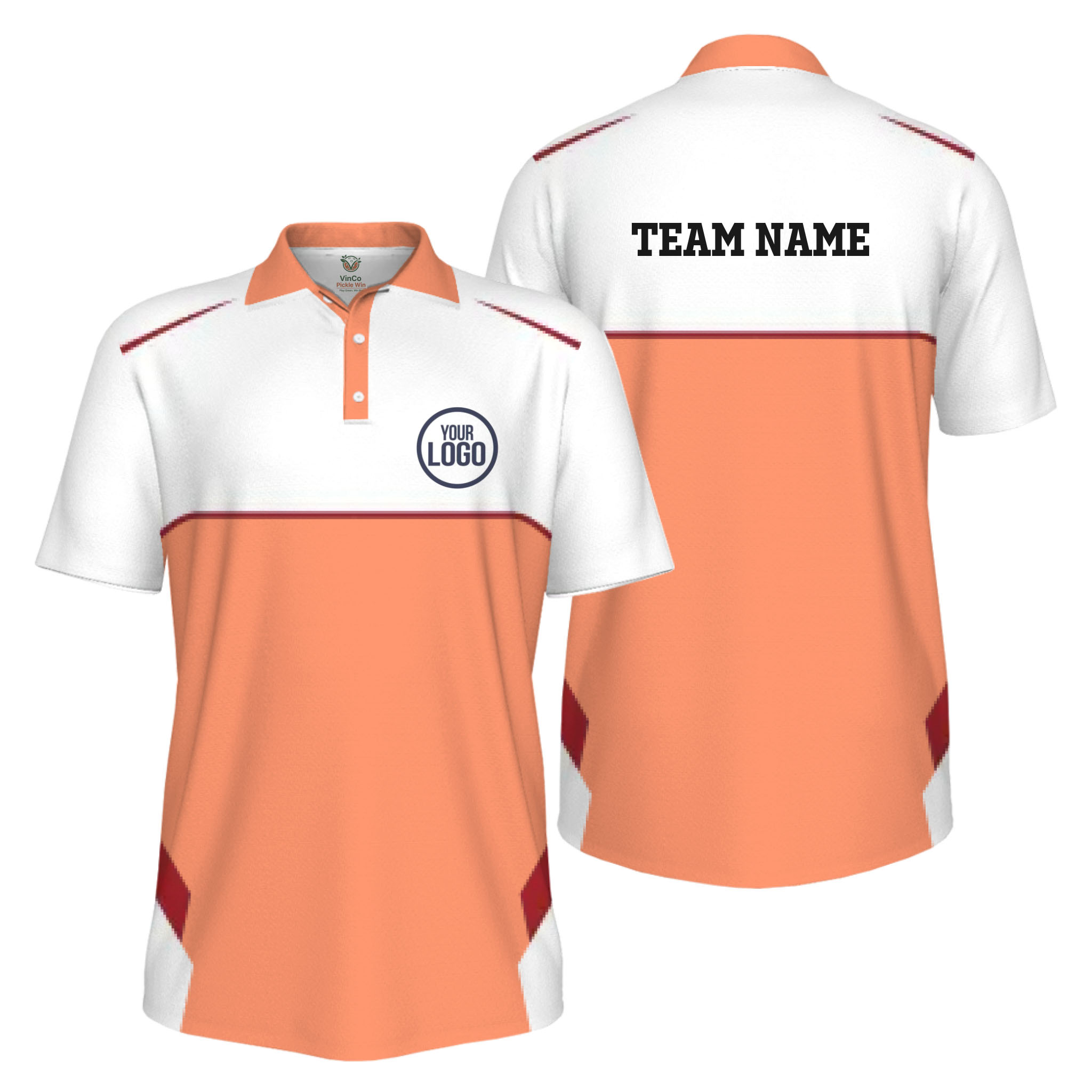 Picklewin Custom Logo Classic Team Performance UV Protection Men Polo Shirt