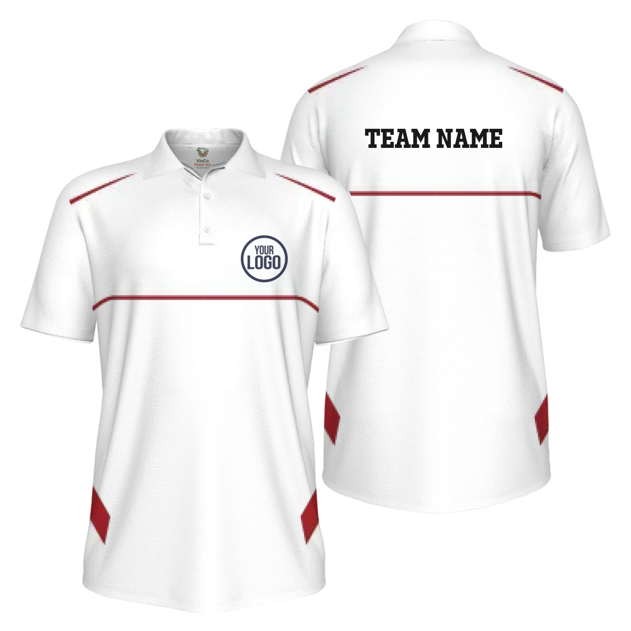 Picklewin Custom Logo Classic Team Performance UV Protection Men Polo Shirt