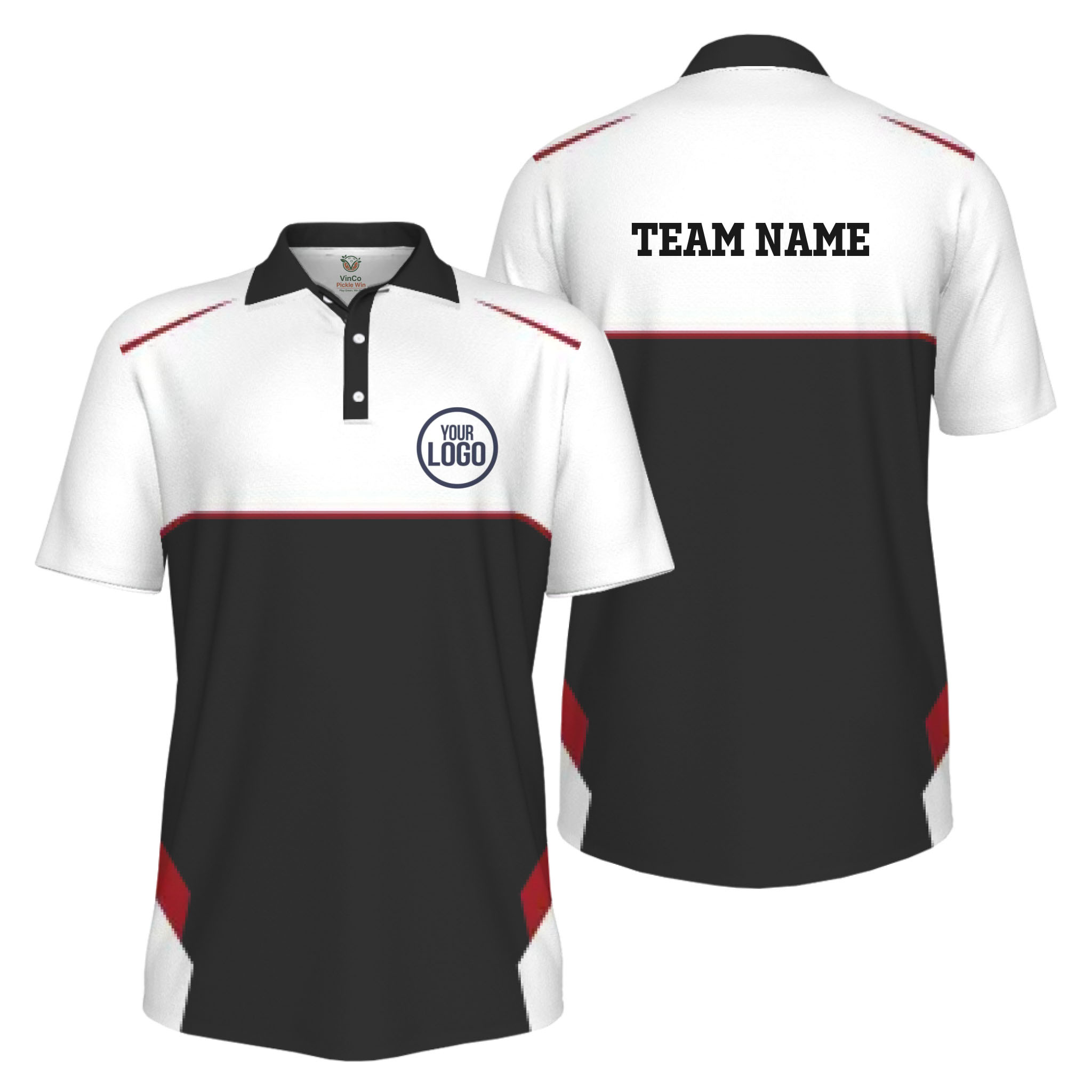 Picklewin Custom Logo Classic Team Performance UV Protection Men Polo Shirt