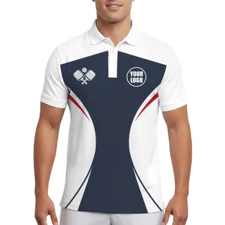 Picklewin Custom Logo For Pickleball Tournament  UV Men's Polo Shirts