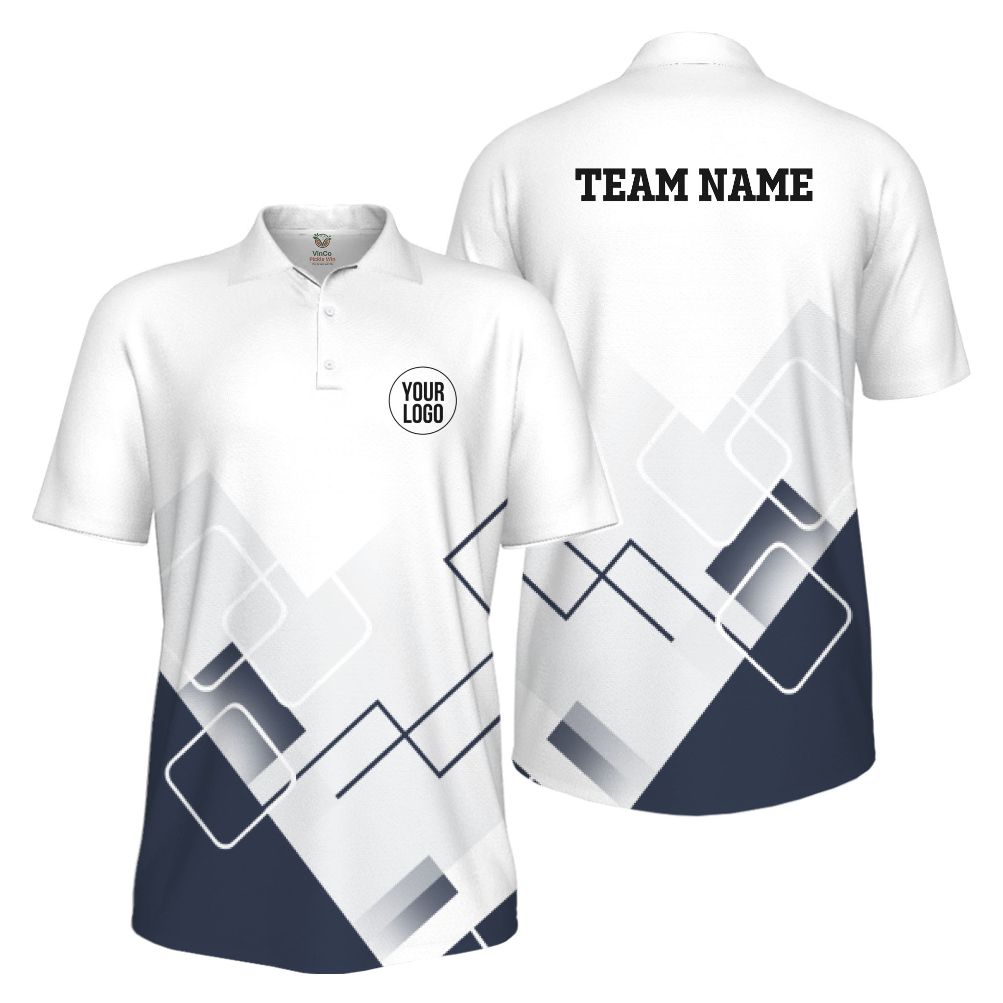 Picklewin Custom Logo For Sport Team Uniform UV Protection Men Polo Shirt 