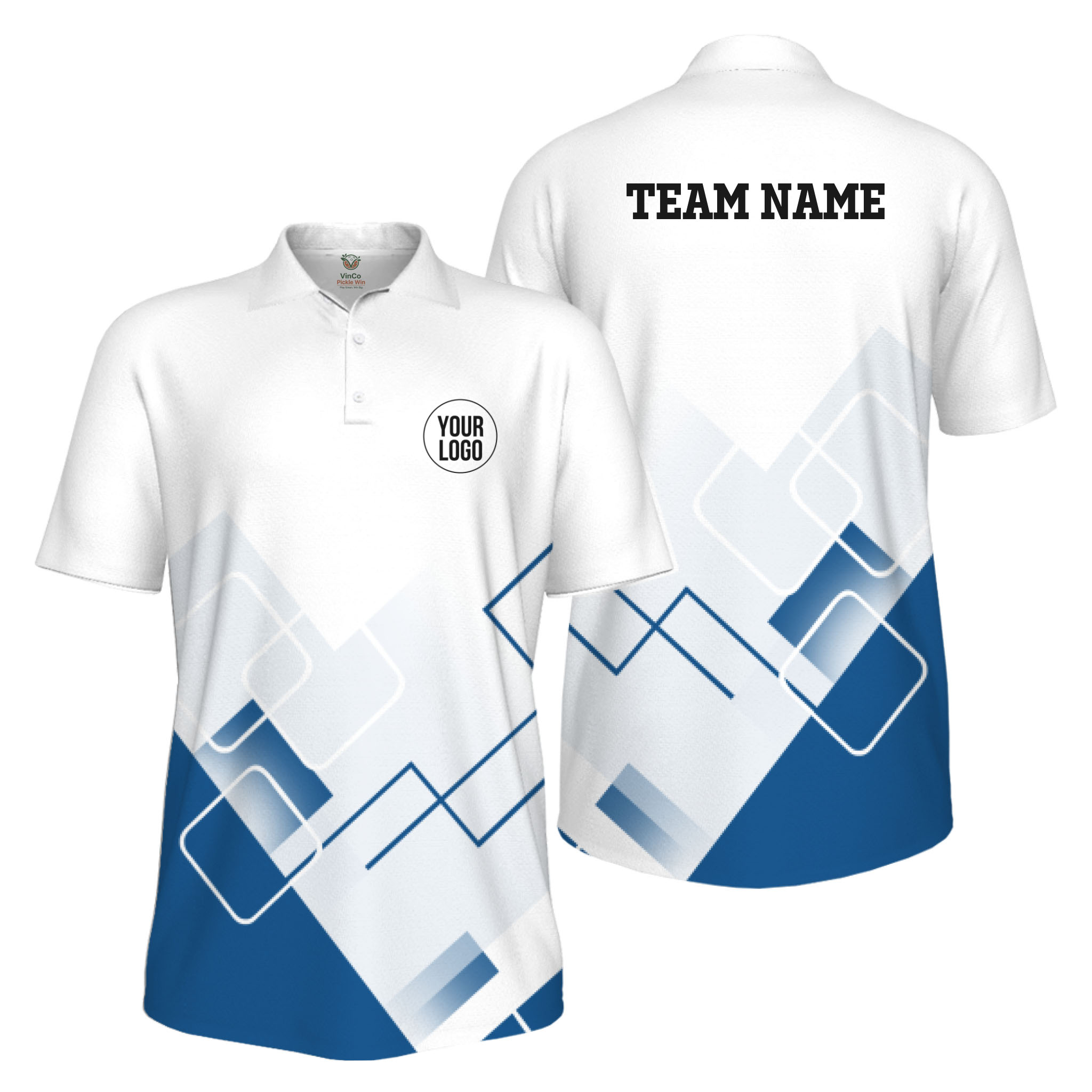 Picklewin Custom Logo For Sport Team Uniform UV Protection Men Polo Shirt 