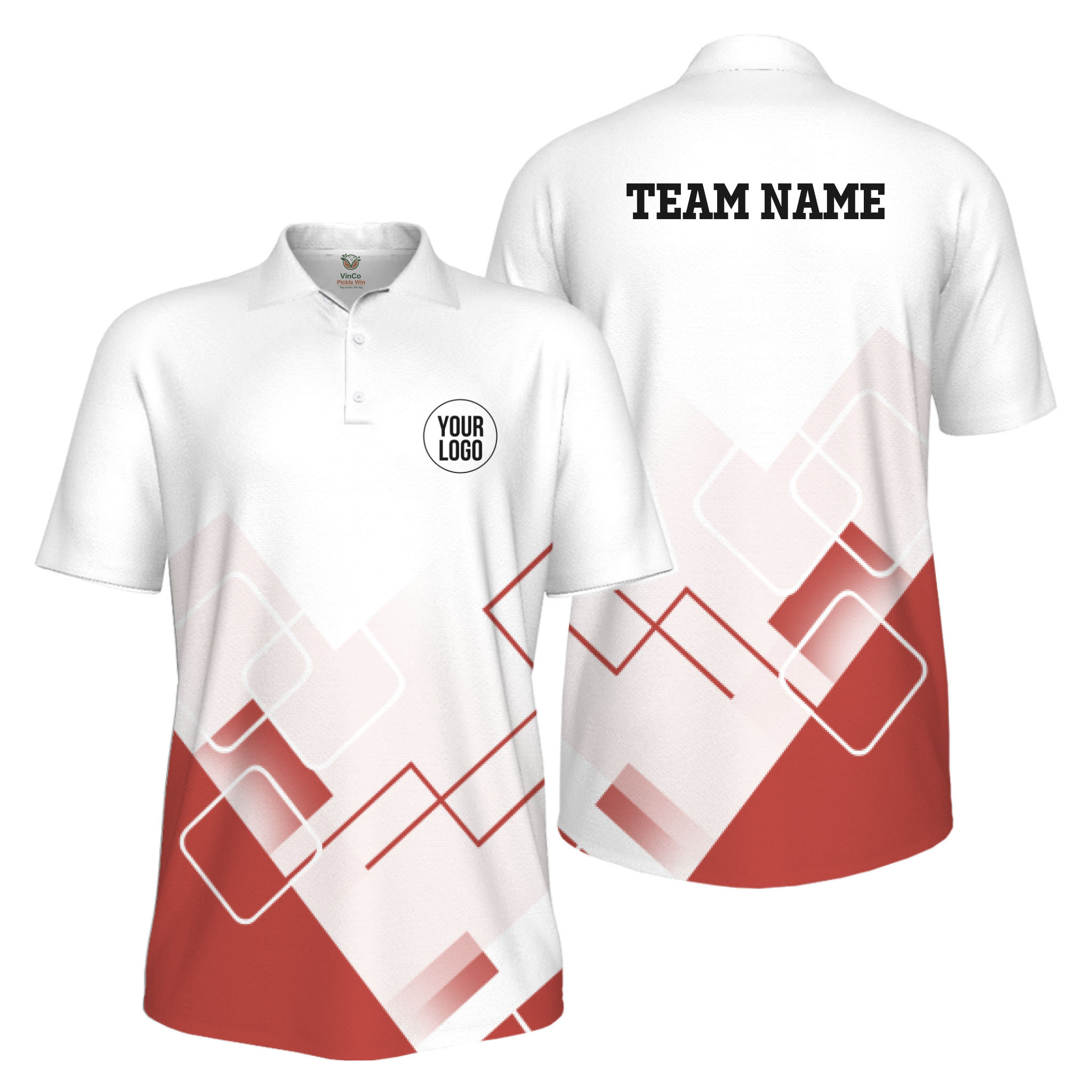 Picklewin Custom Logo For Sport Team Uniform UV Protection Men Polo Shirt 
