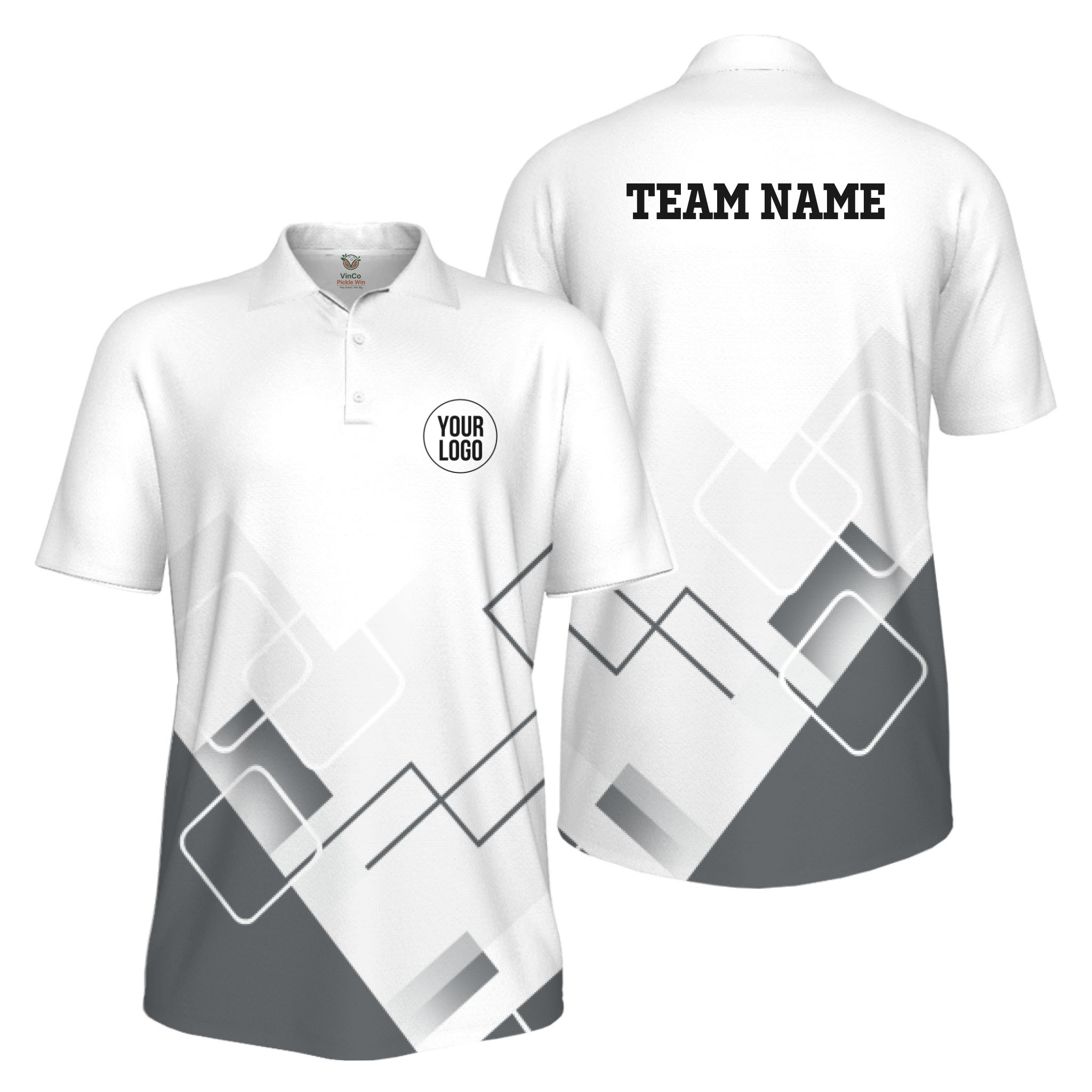 Picklewin Custom Logo For Sport Team Uniform UV Protection Men Polo Shirt 