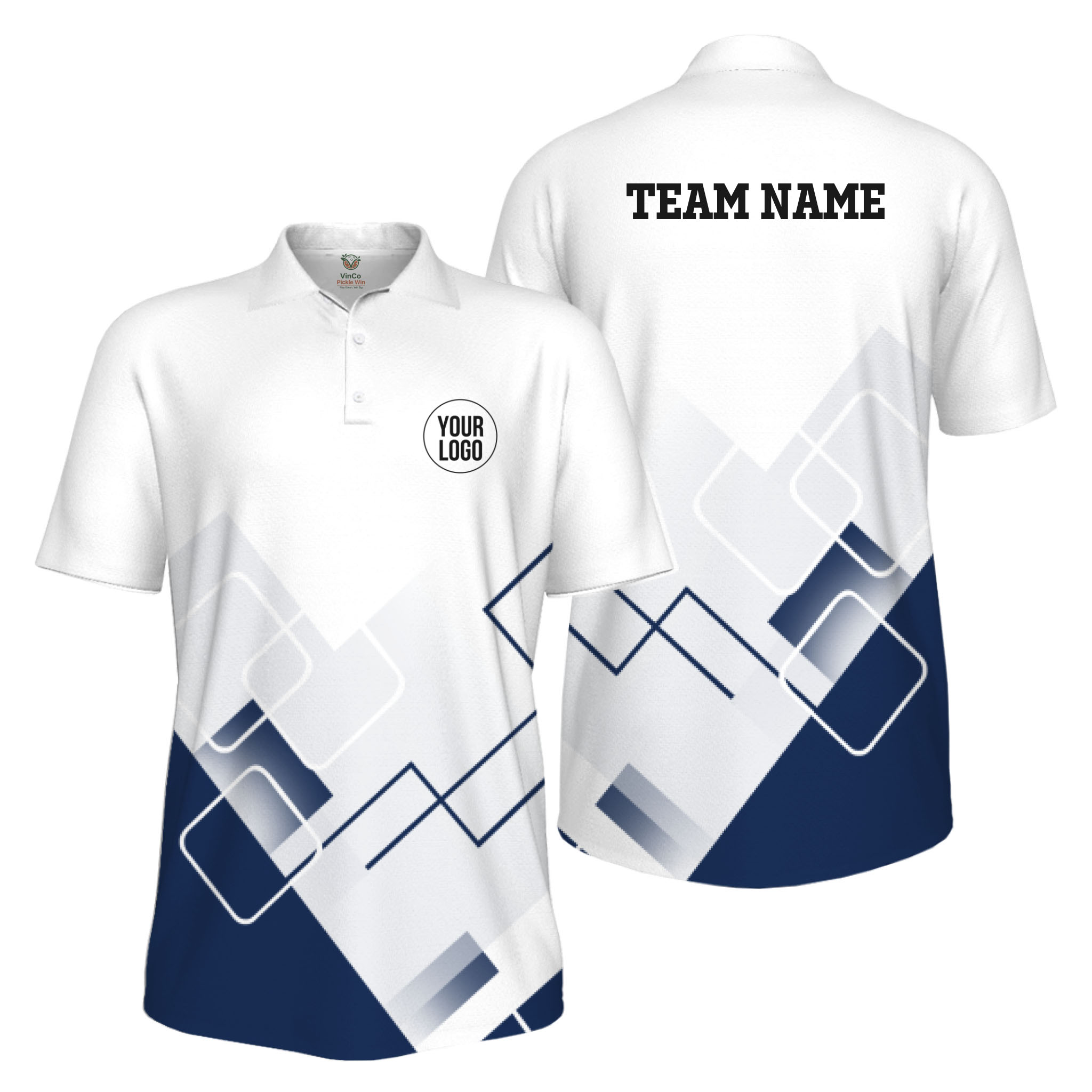Picklewin Custom Logo For Sport Team Uniform UV Protection Men Polo Shirt 