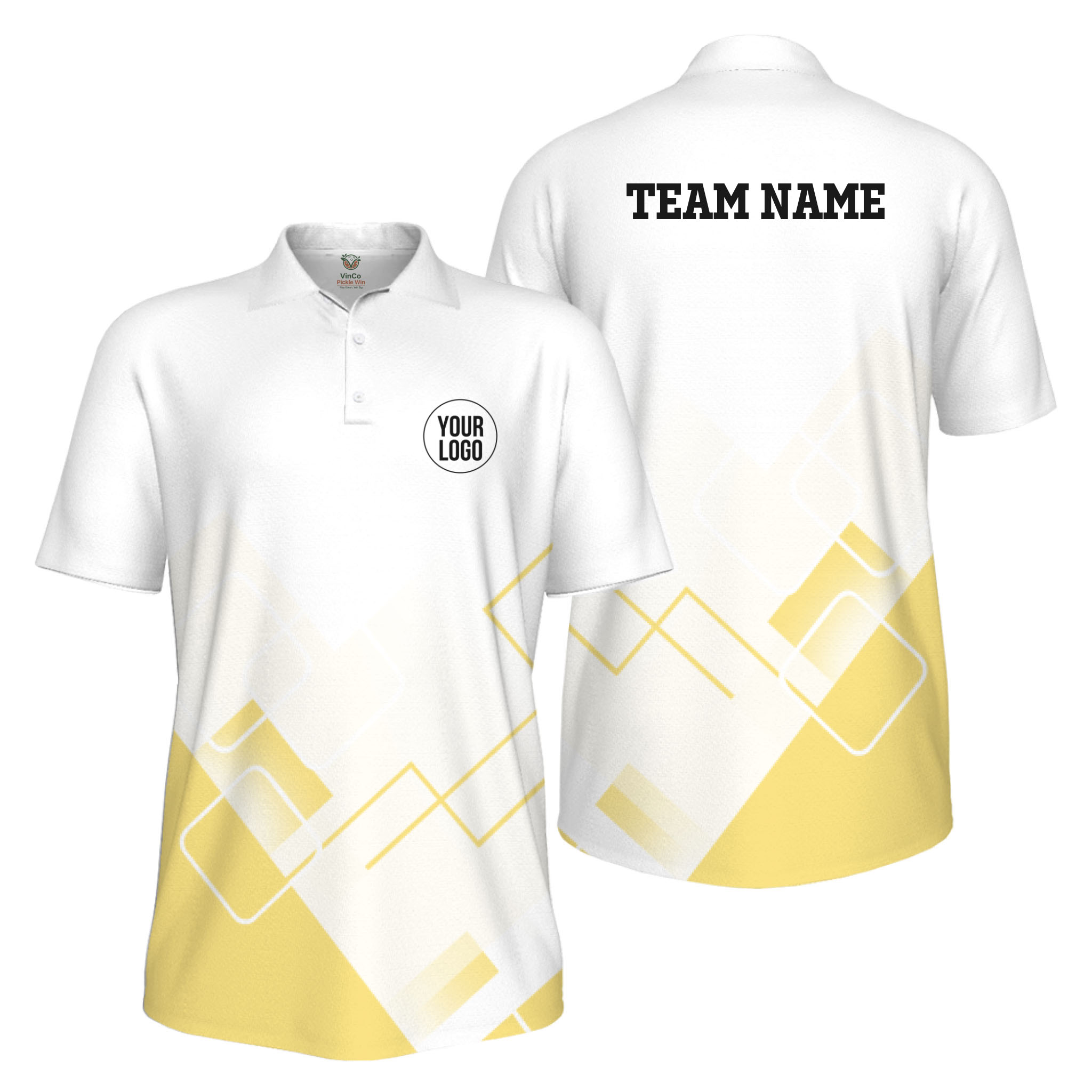 Picklewin Custom Logo For Sport Team Uniform UV Protection Men Polo Shirt 