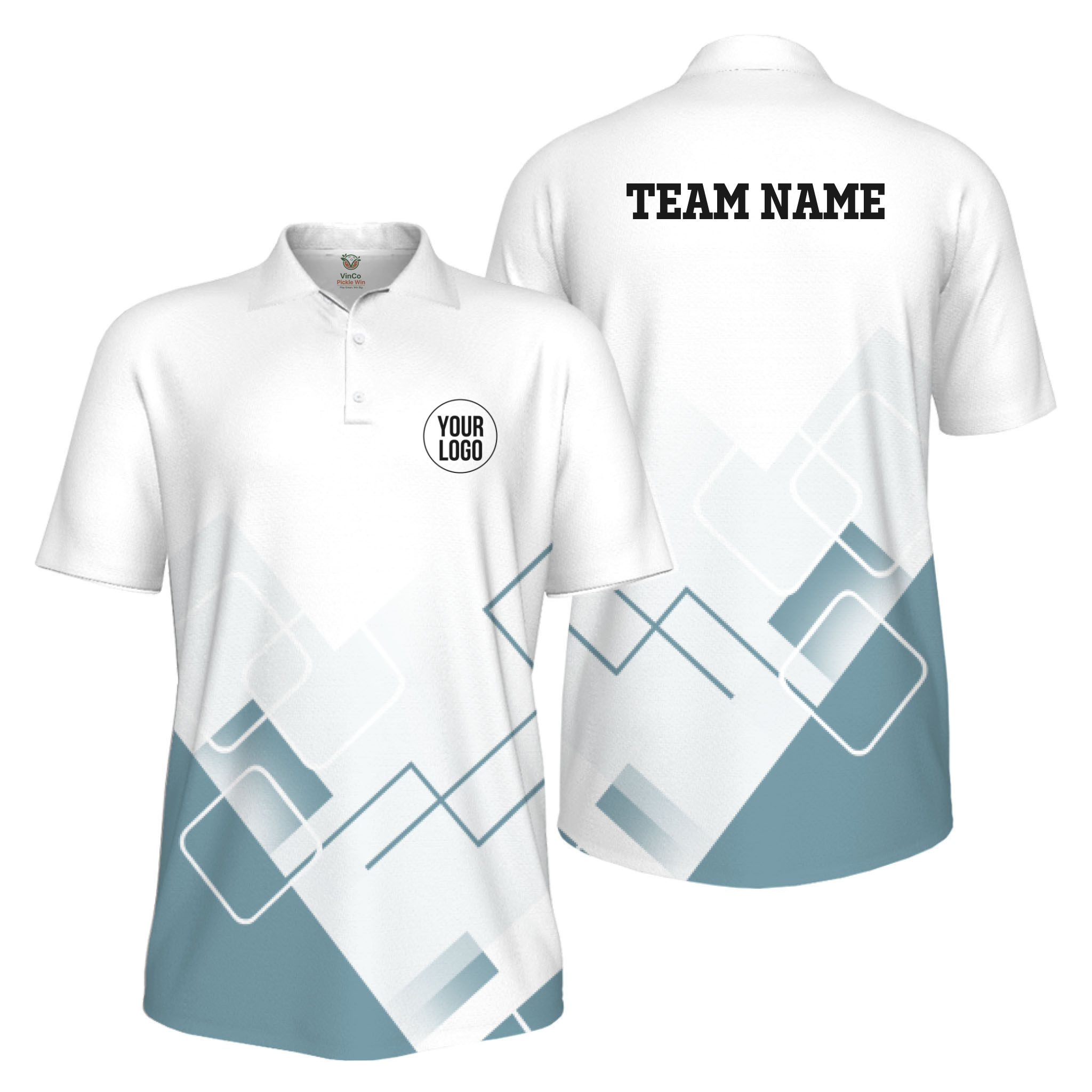 Picklewin Custom Logo For Sport Team Uniform UV Protection Men Polo Shirt 