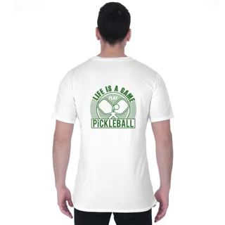Picklewin Custom Logo Life Is A Game Pickleball Men T-shirt – alternate