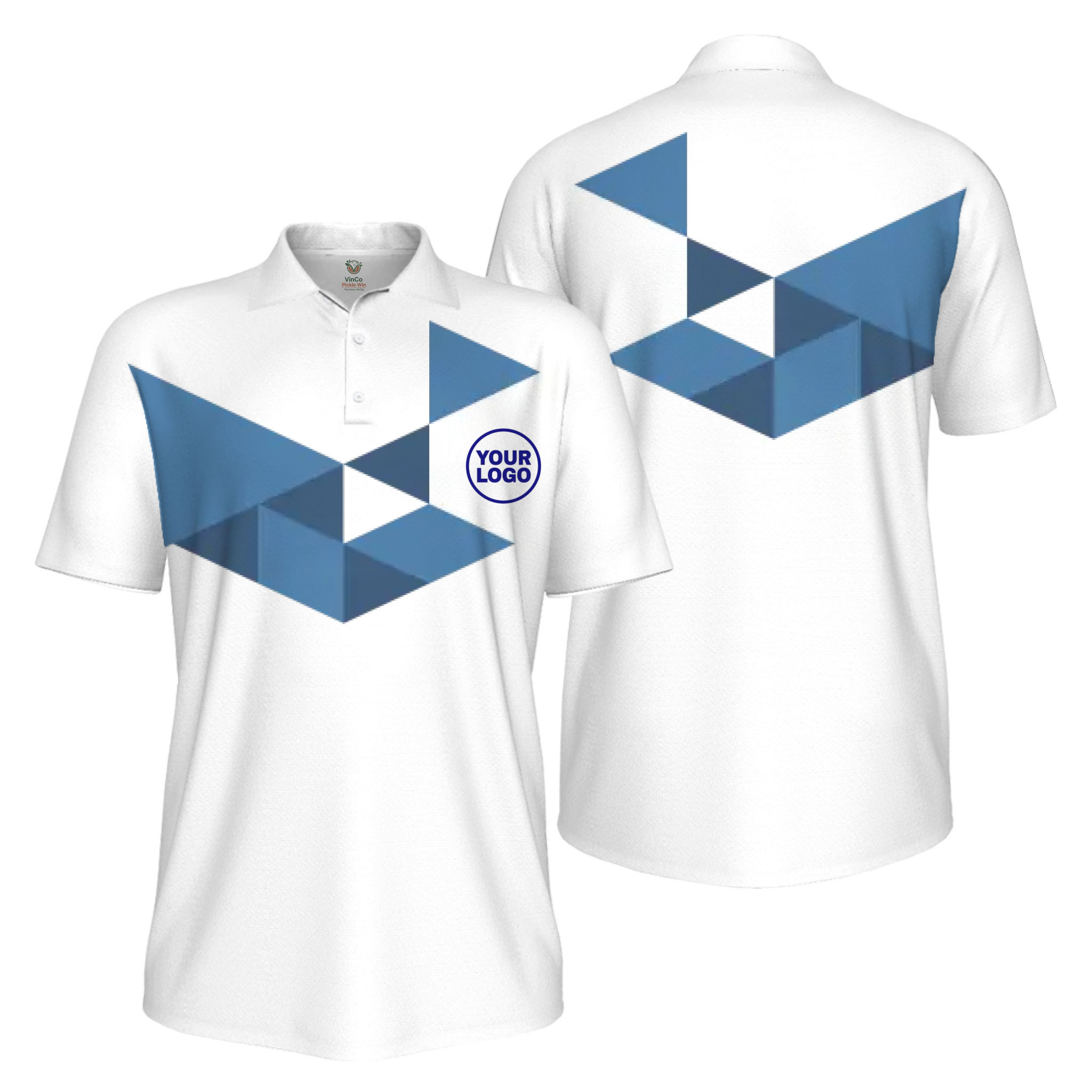 Picklewin Custom Logo Pickleball Tournament UV Protection Polo Shirt For Men