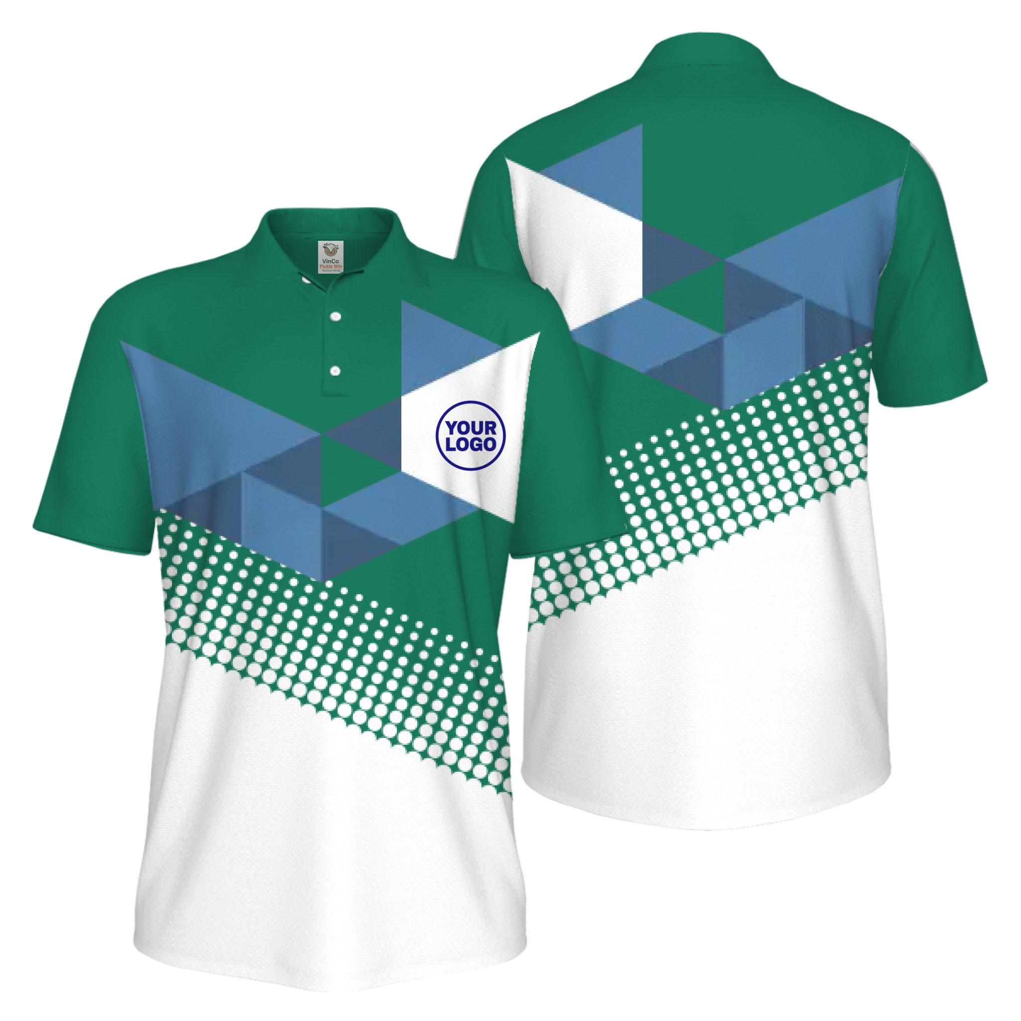 Picklewin Custom Logo Pickleball Tournament UV Protection Polo Shirt For Men