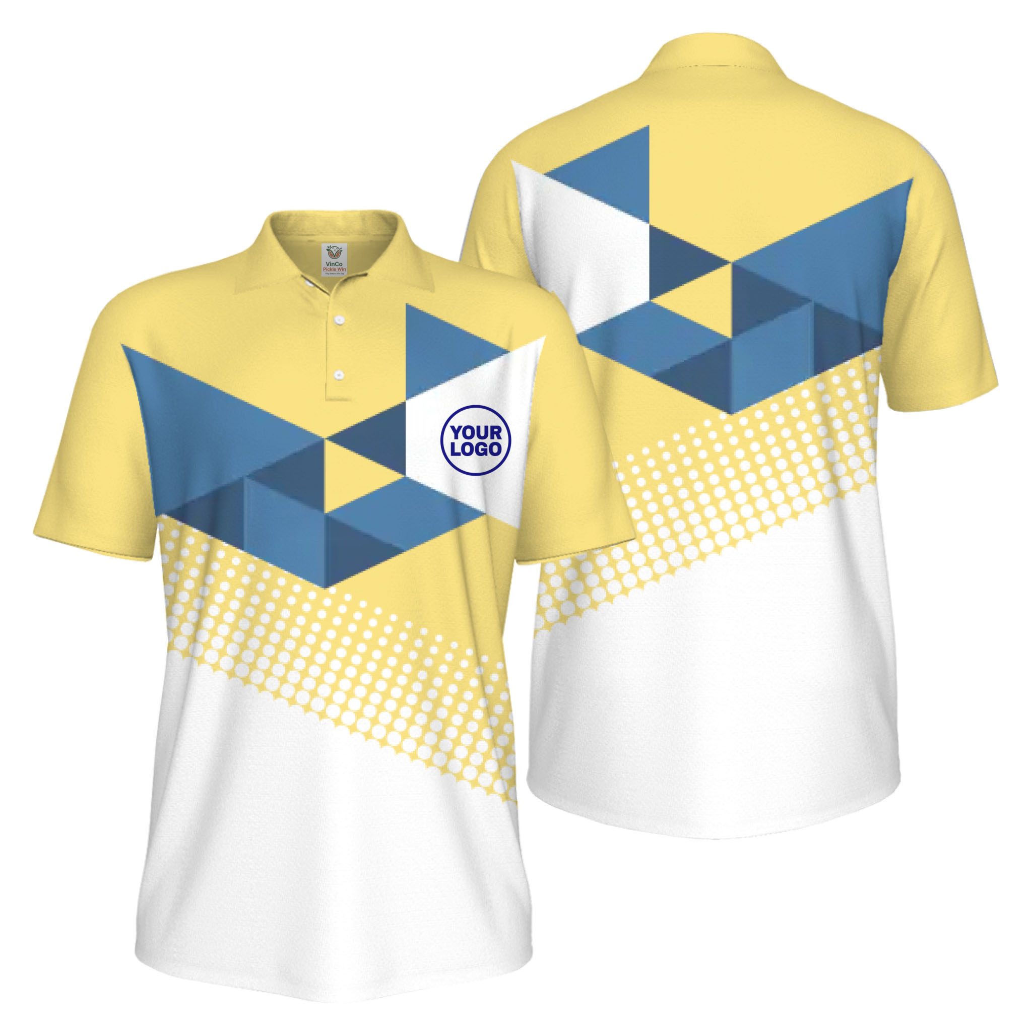 Picklewin Custom Logo Pickleball Tournament UV Protection Polo Shirt For Men