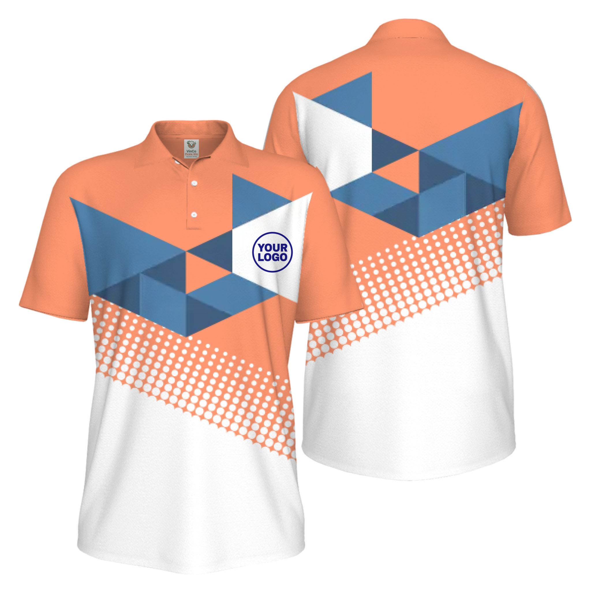 Picklewin Custom Logo Pickleball Tournament UV Protection Polo Shirt For Men