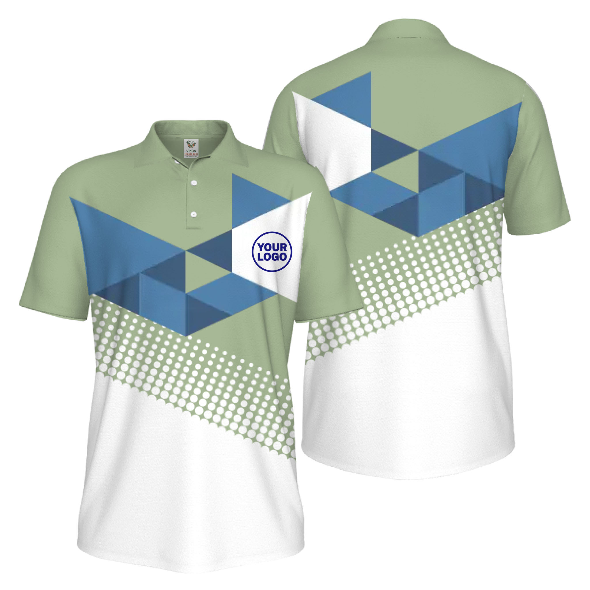 Picklewin Custom Logo Pickleball Tournament UV Protection Polo Shirt For Men
