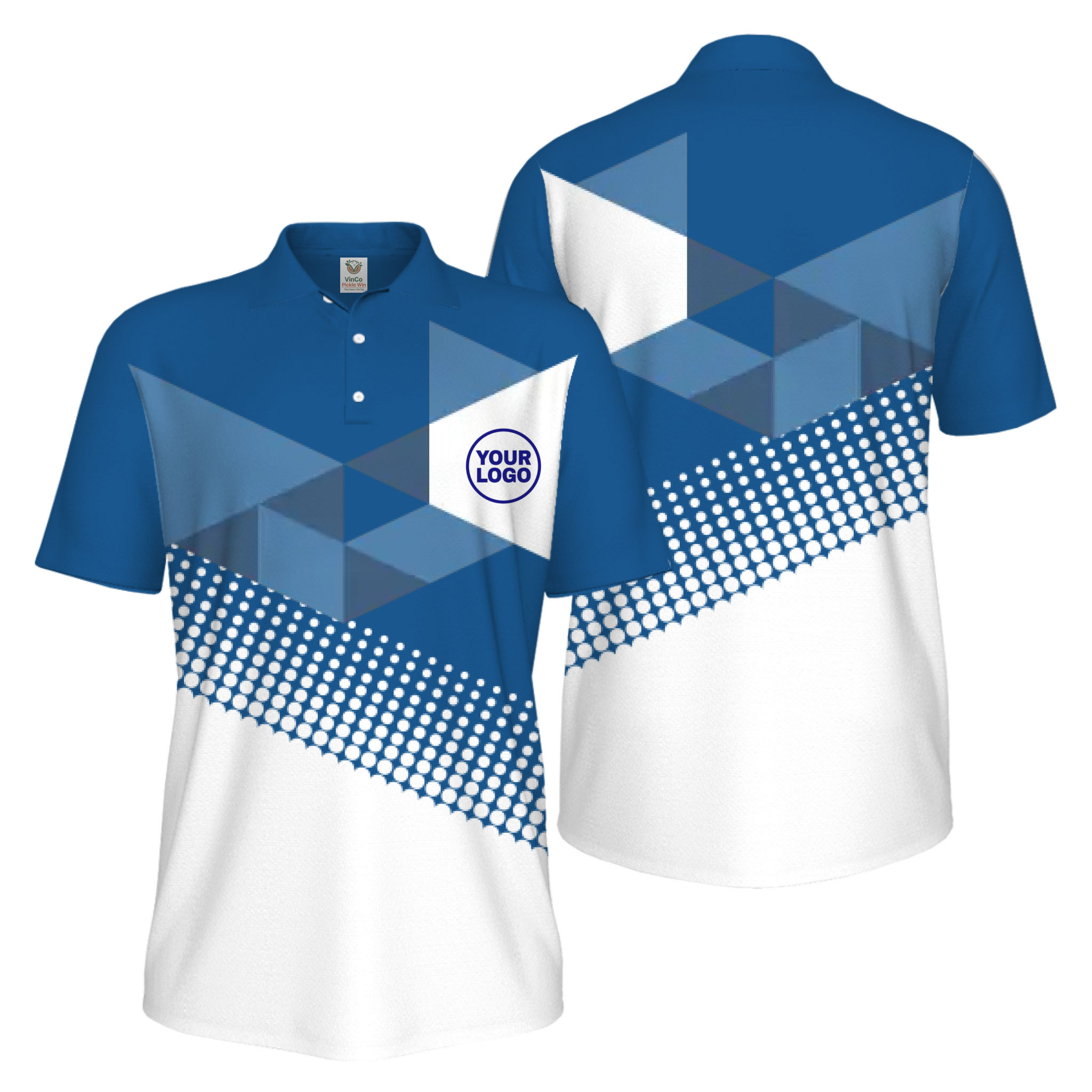 Picklewin Custom Logo Pickleball Tournament UV Protection Polo Shirt For Men
