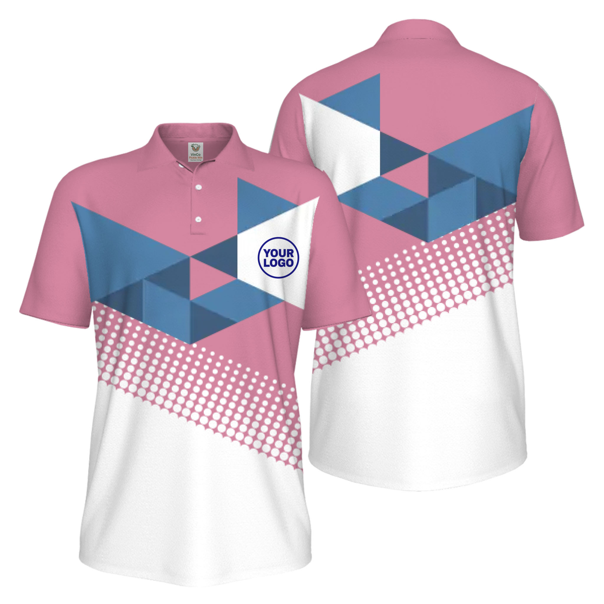 Picklewin Custom Logo Pickleball Tournament UV Protection Polo Shirt For Men