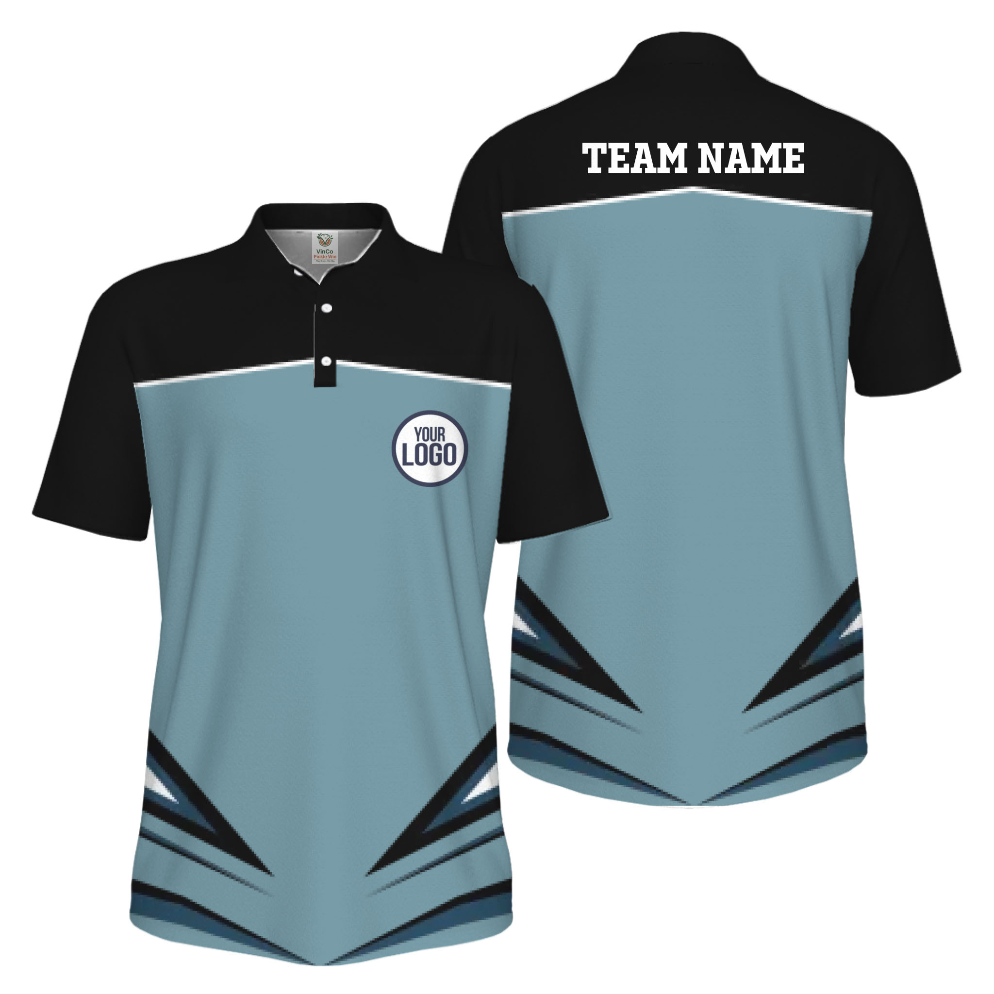 Picklewin Custom Logo Sport Team UV Protection Men Polo Shirt Bulk Order