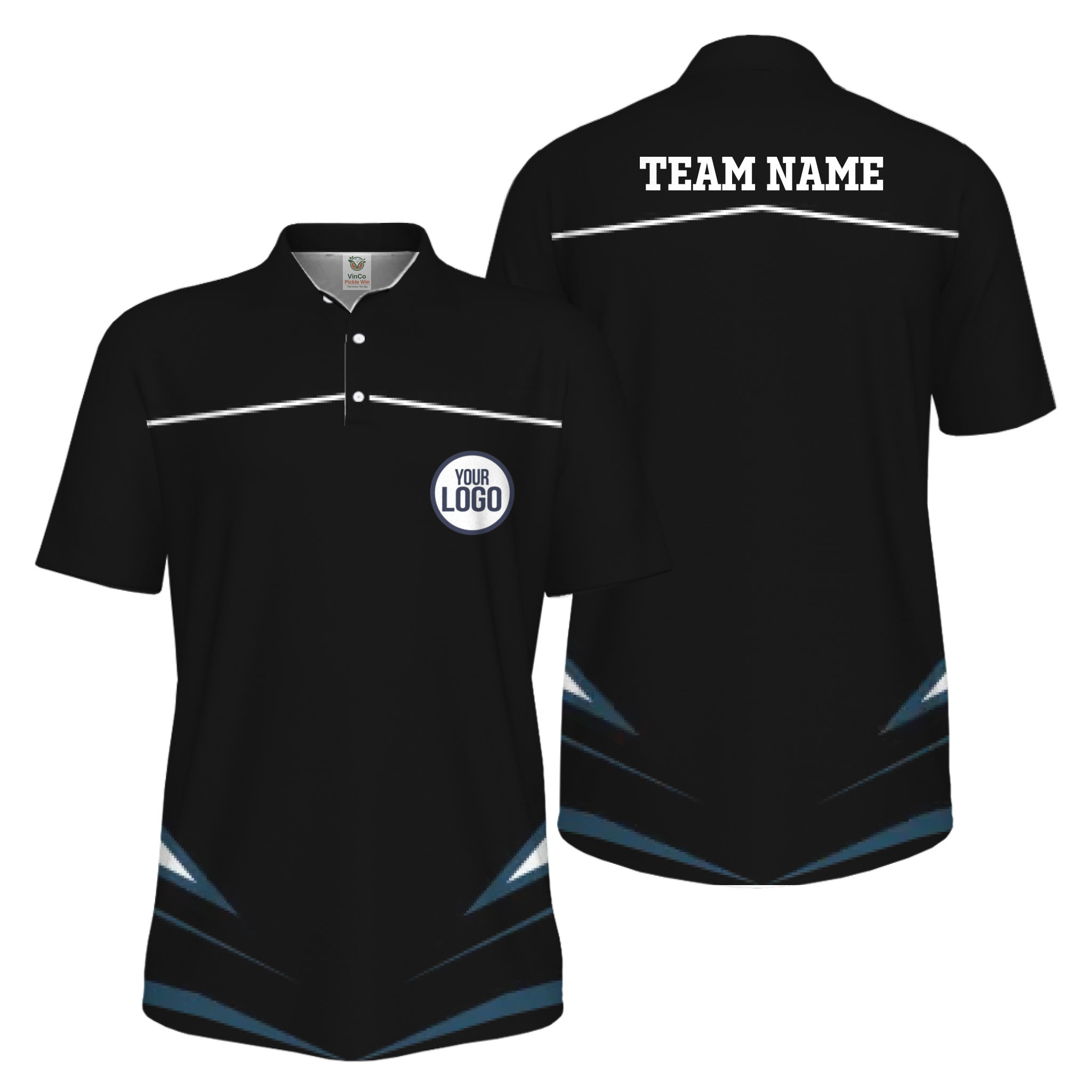 Picklewin Custom Logo Sport Team UV Protection Men Polo Shirt Bulk Order