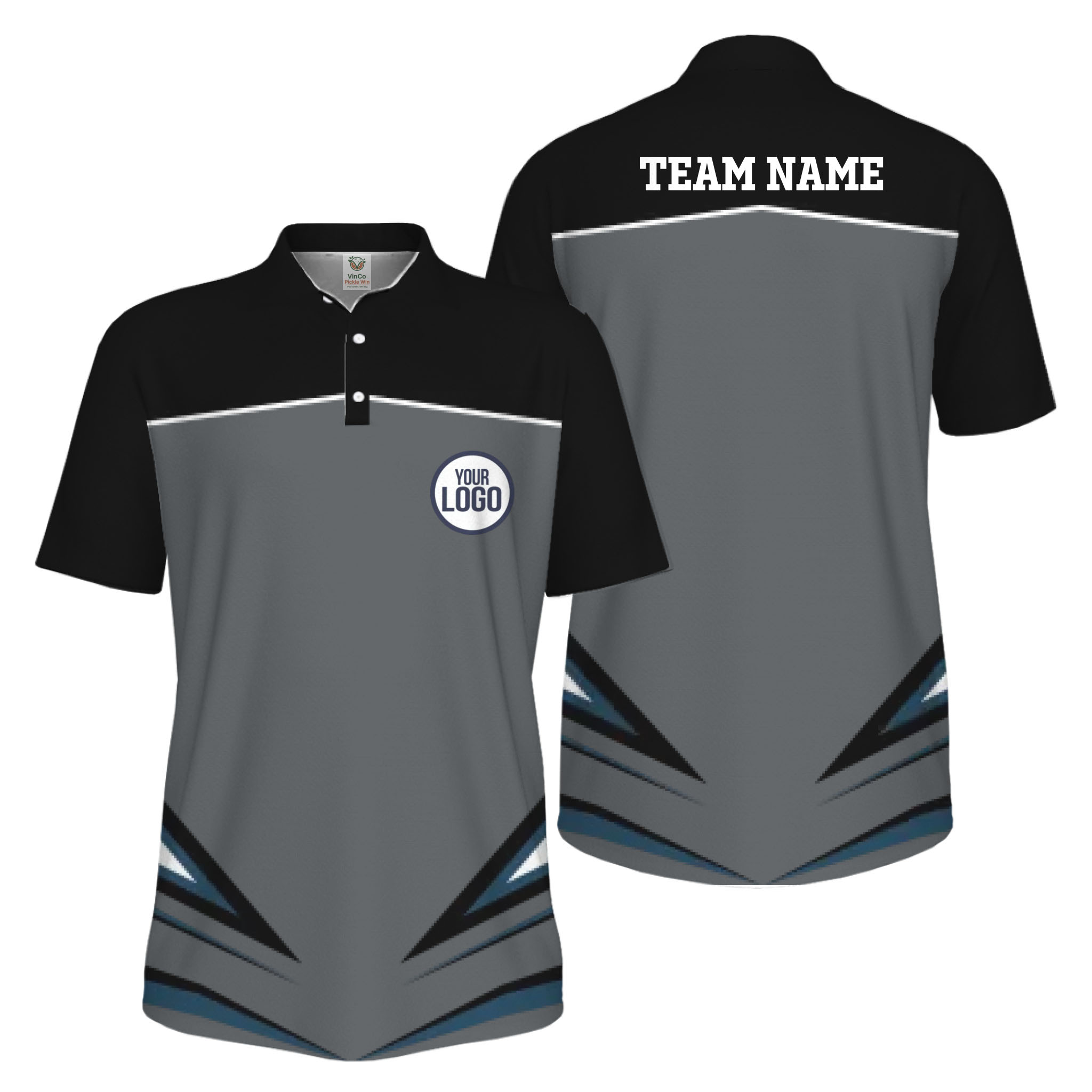 Picklewin Custom Logo Sport Team UV Protection Men Polo Shirt Bulk Order