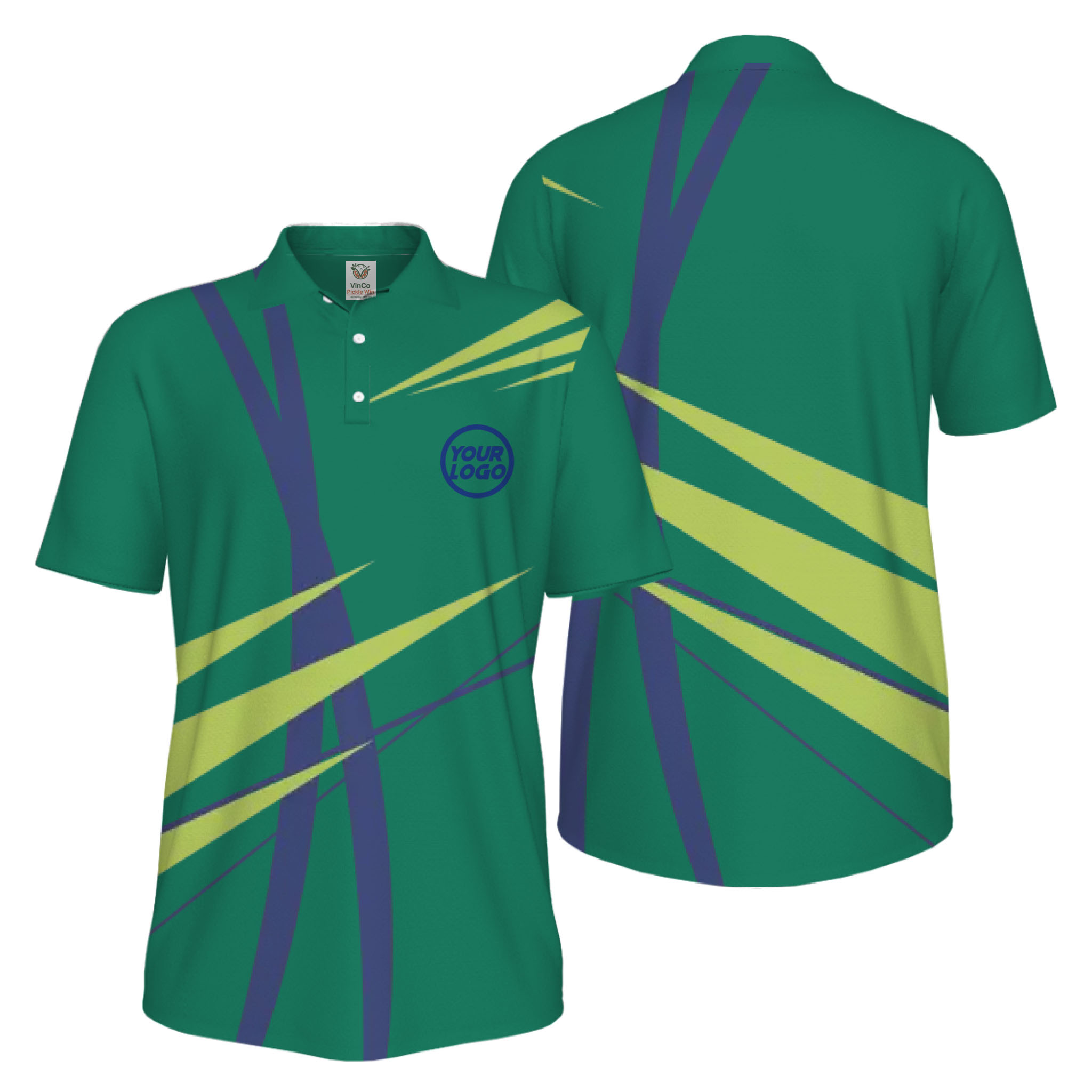 Picklewin Custom Logo Sport Team UV Protection Polo Shirt For Men 
