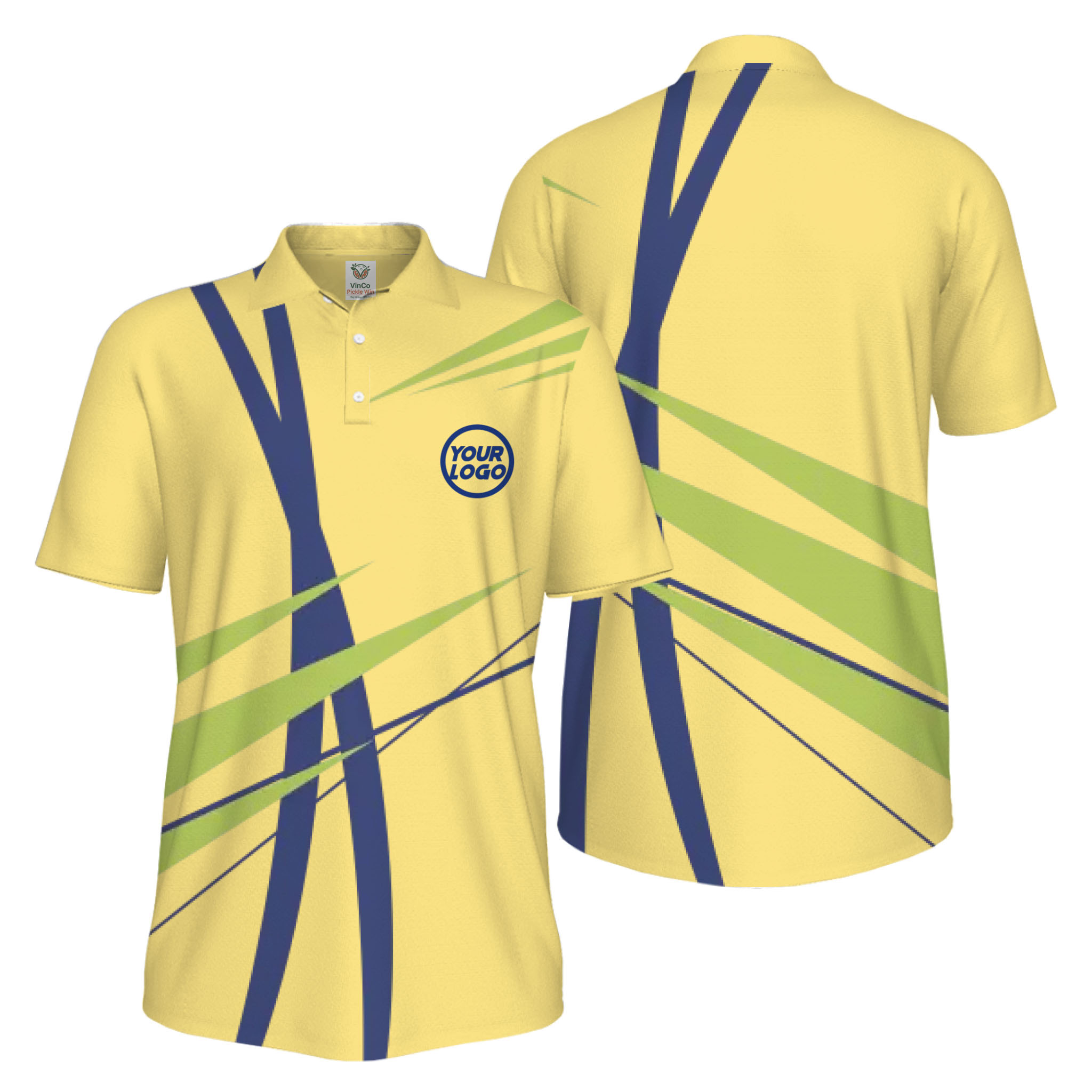 Picklewin Custom Logo Sport Team UV Protection Polo Shirt For Men 