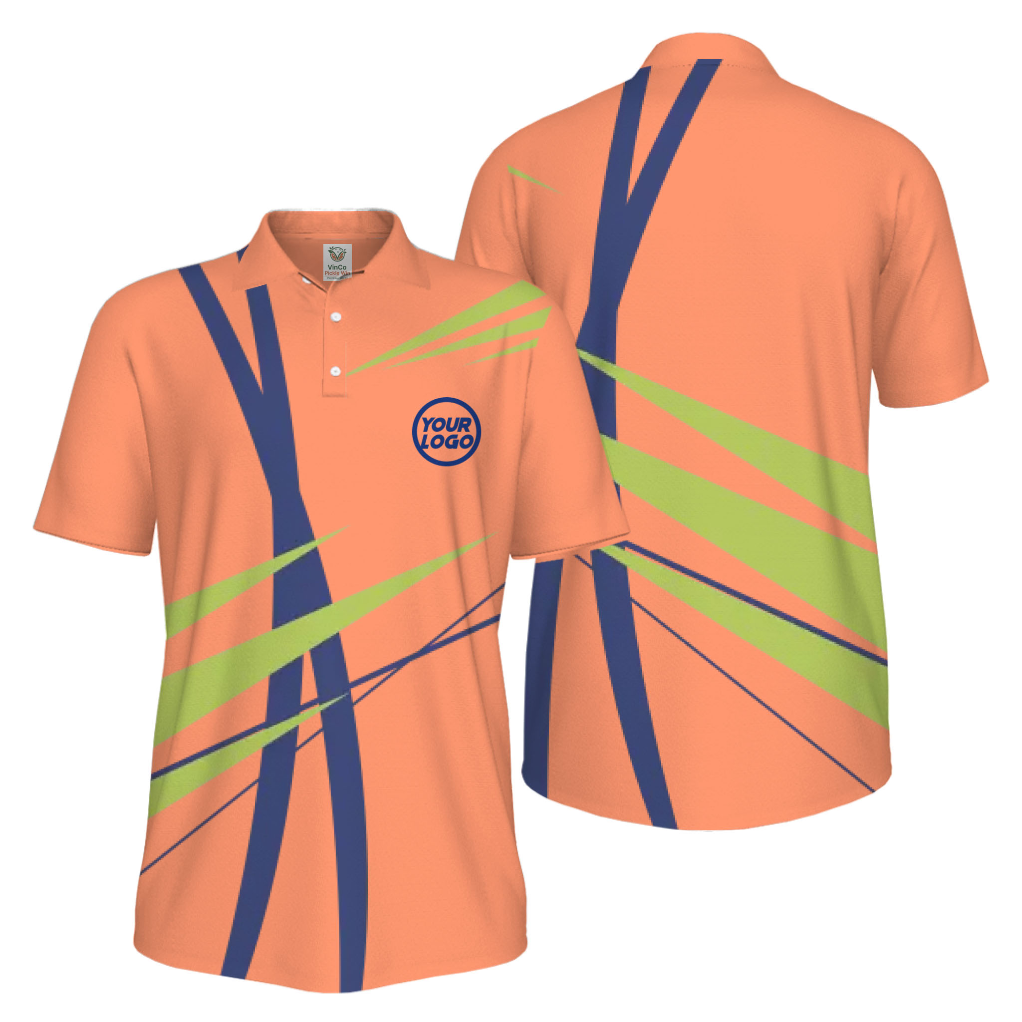 Picklewin Custom Logo Sport Team UV Protection Polo Shirt For Men 