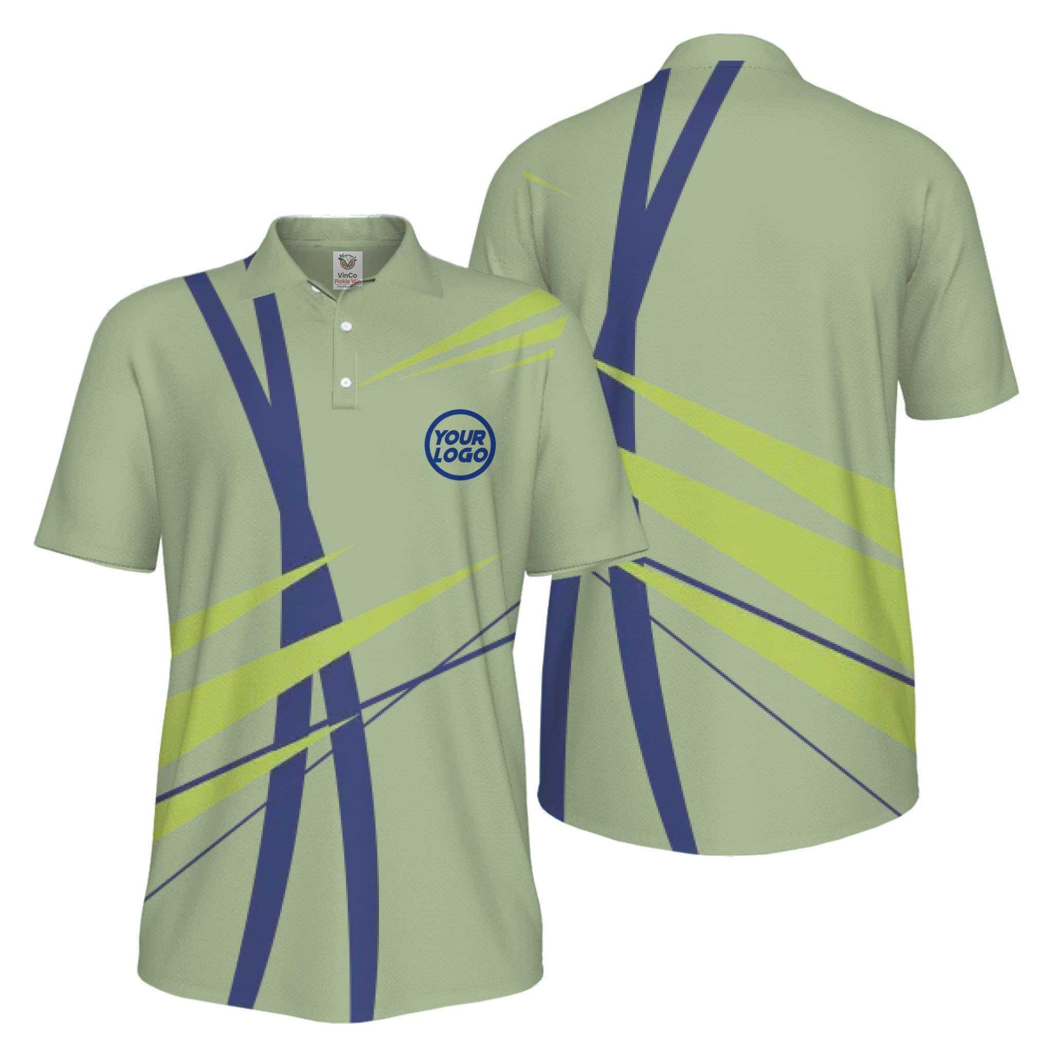 Picklewin Custom Logo Sport Team UV Protection Polo Shirt For Men 