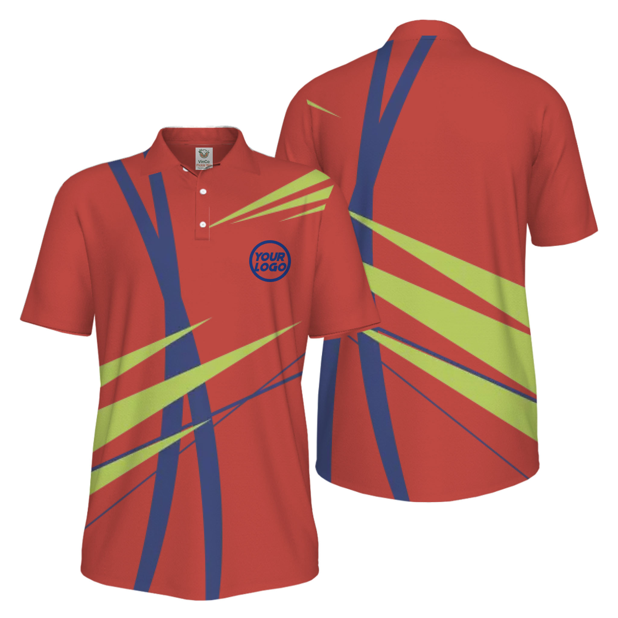 Picklewin Custom Logo Sport Team UV Protection Polo Shirt For Men 