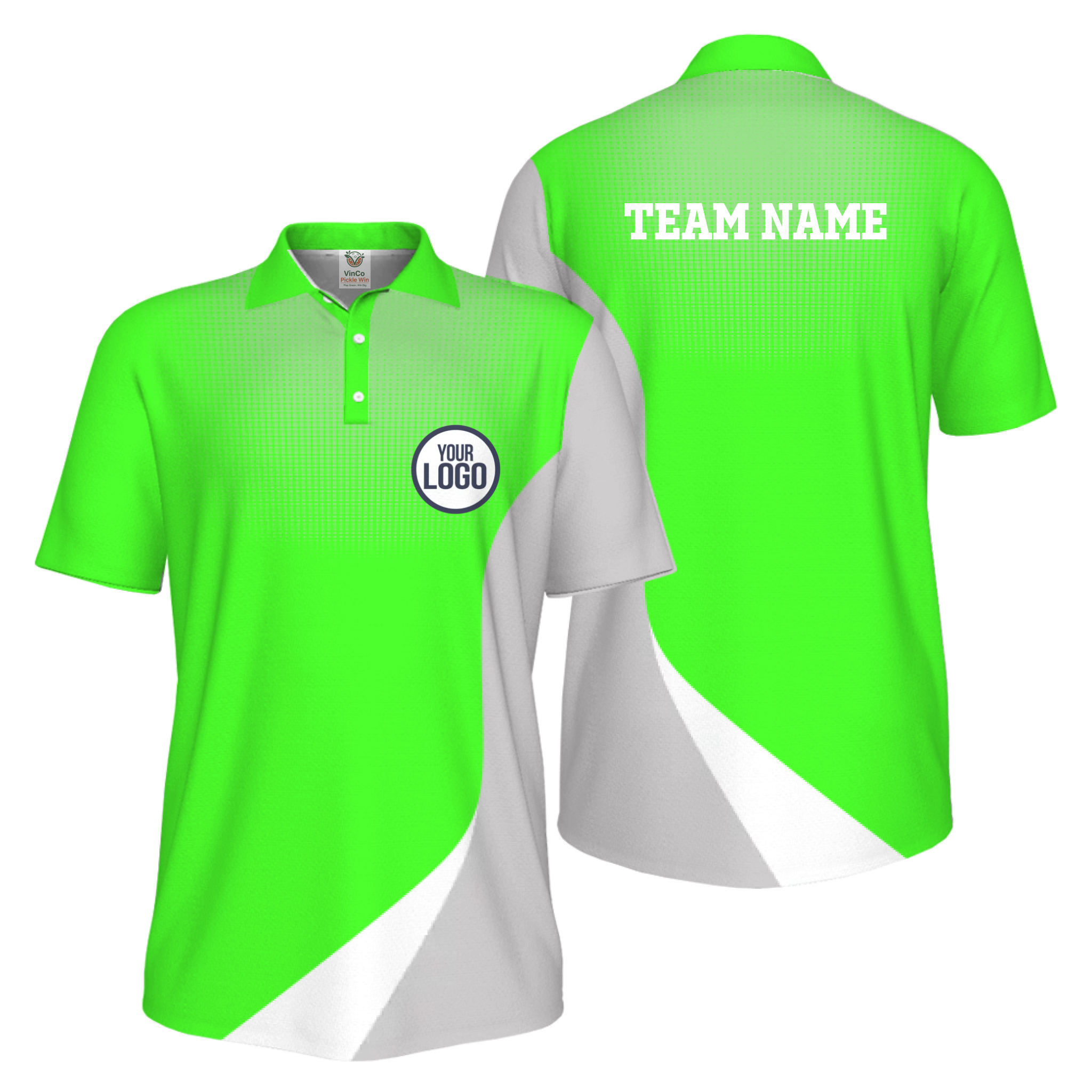Picklewin Custom Logo Sporty UV Protection Polo Shirt For Men 