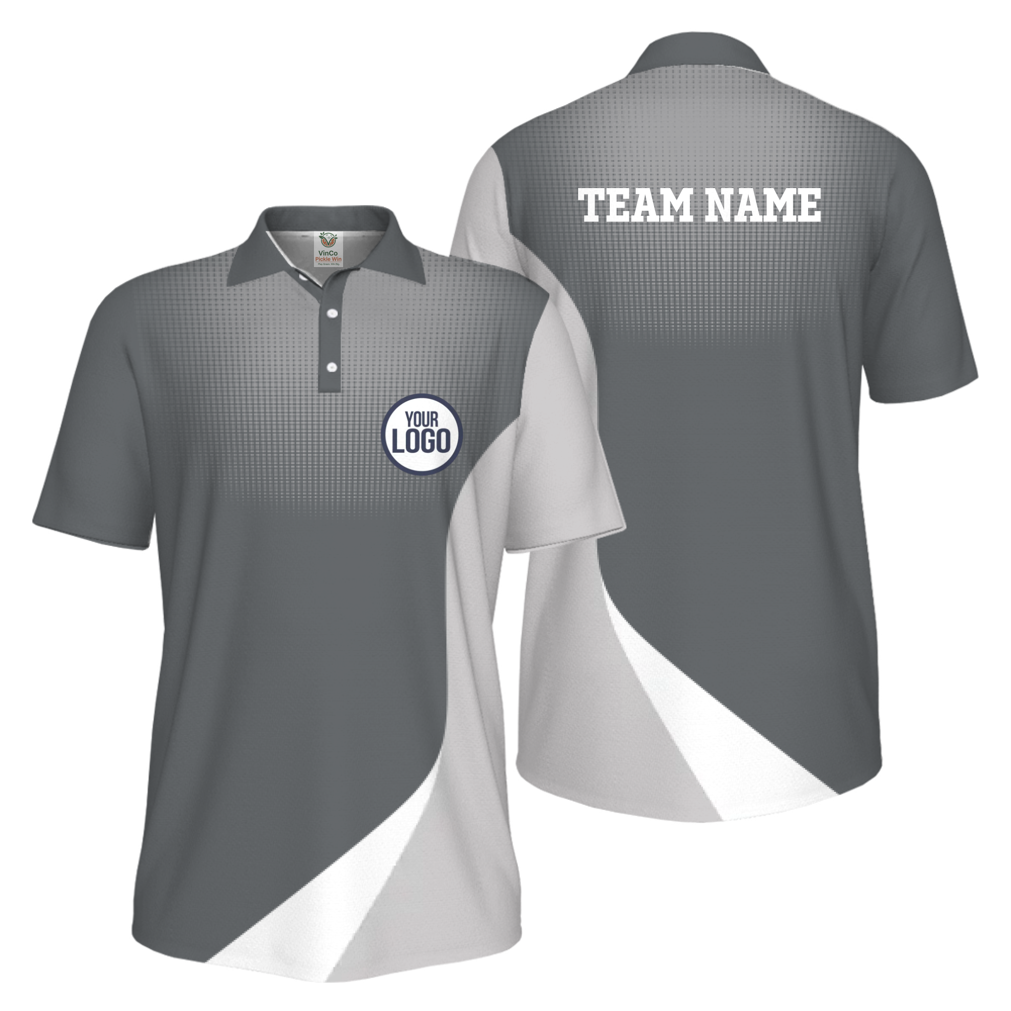 Picklewin Custom Logo Sporty UV Protection Polo Shirt For Men 