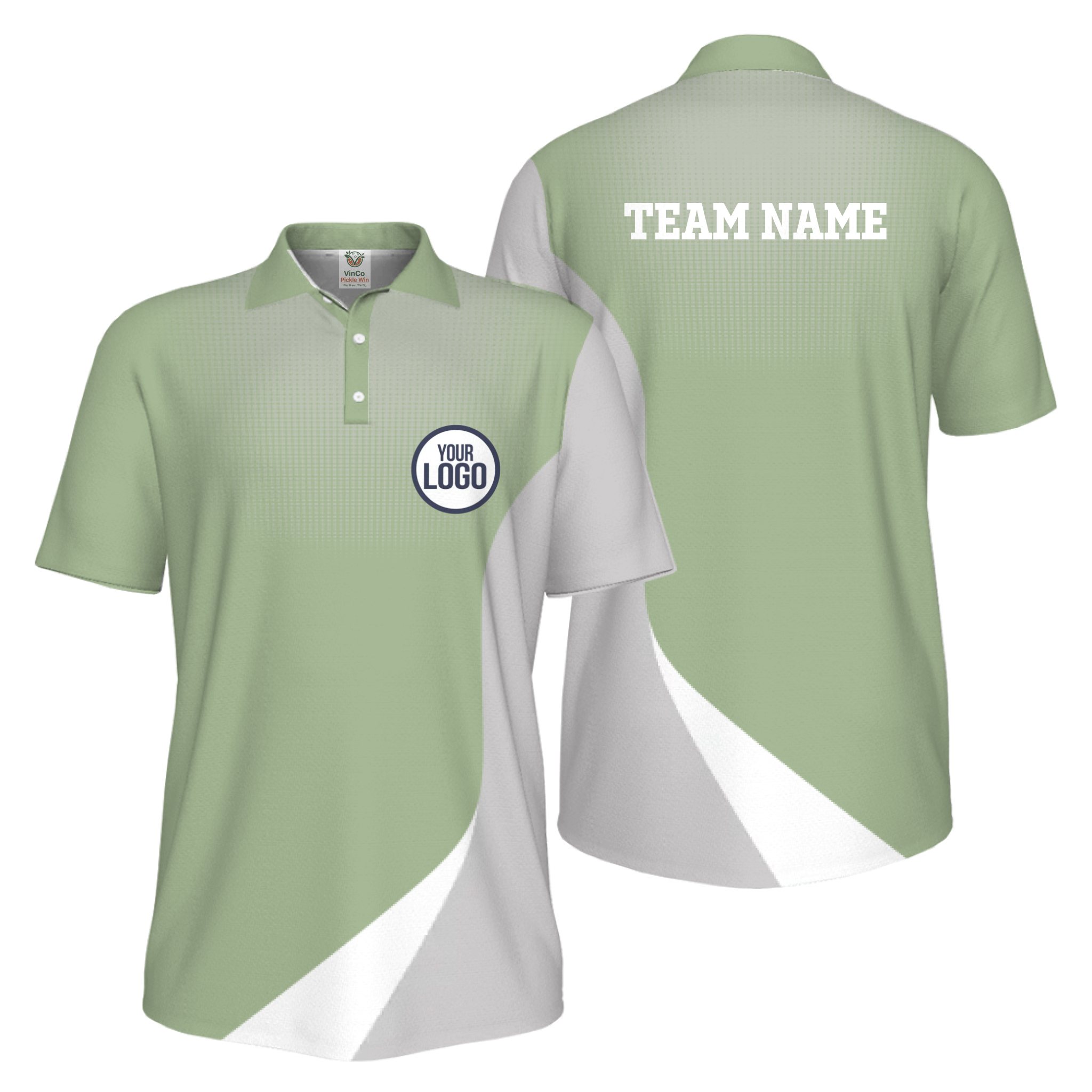 Picklewin Custom Logo Sporty UV Protection Polo Shirt For Men 