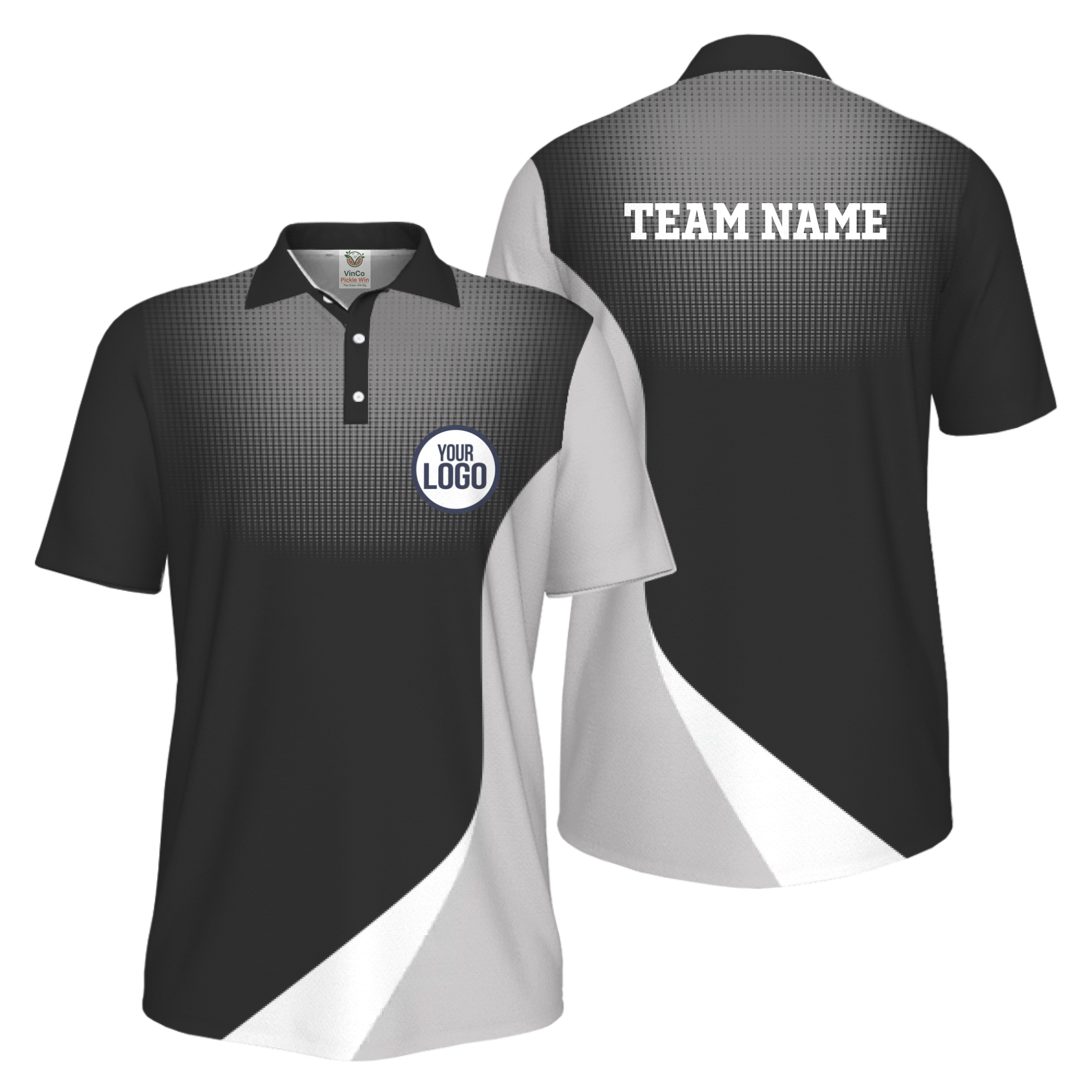 Picklewin Custom Logo Sporty UV Protection Polo Shirt For Men 