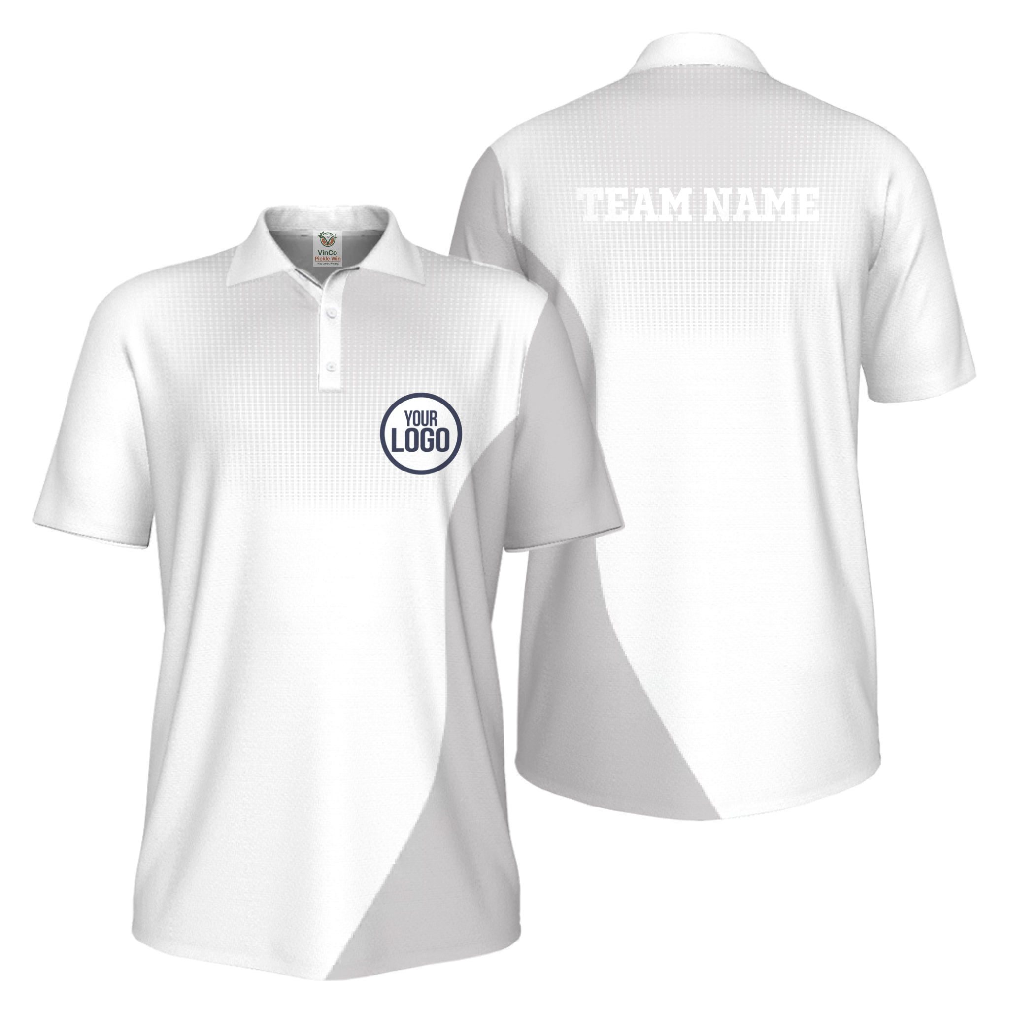 Picklewin Custom Logo Sporty UV Protection Polo Shirt For Men 
